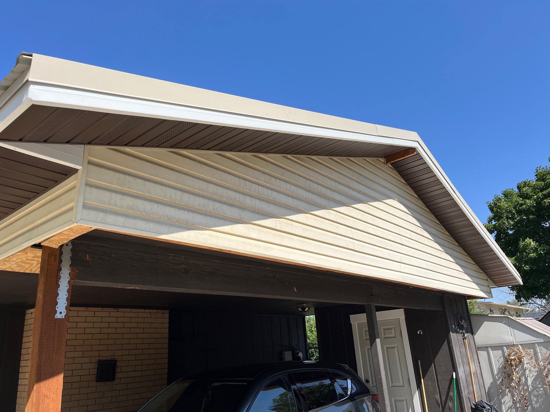 Ogden | Custom Roofline Modernization | Musket Brown & White by Ideal Siding Utah
