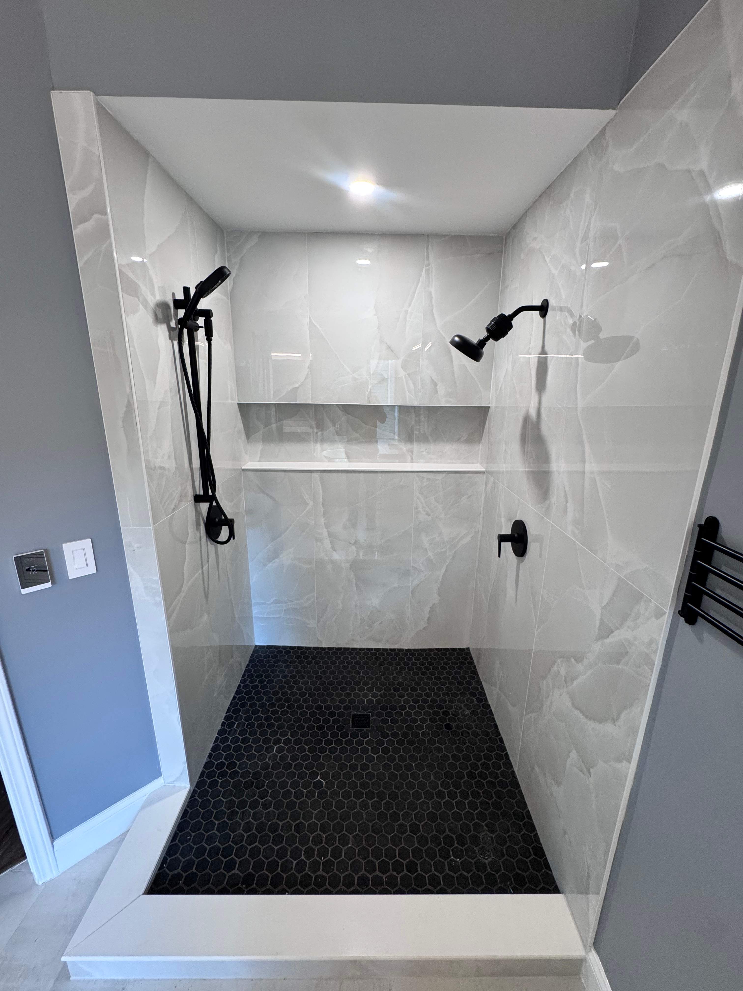 Master bathroom renovation by Prudencio