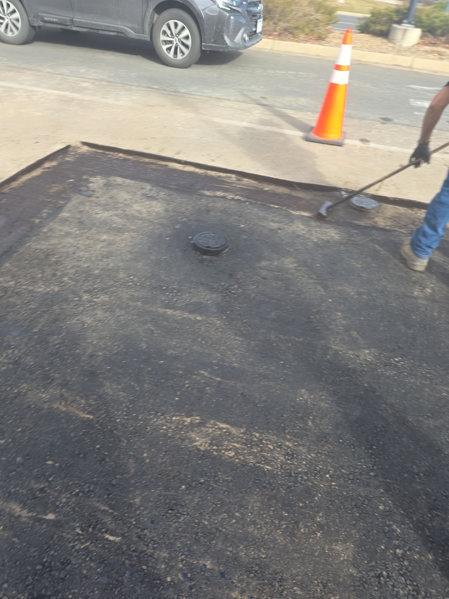 Asphalt Patching for underground project Colorado Mills by DMH Site Services