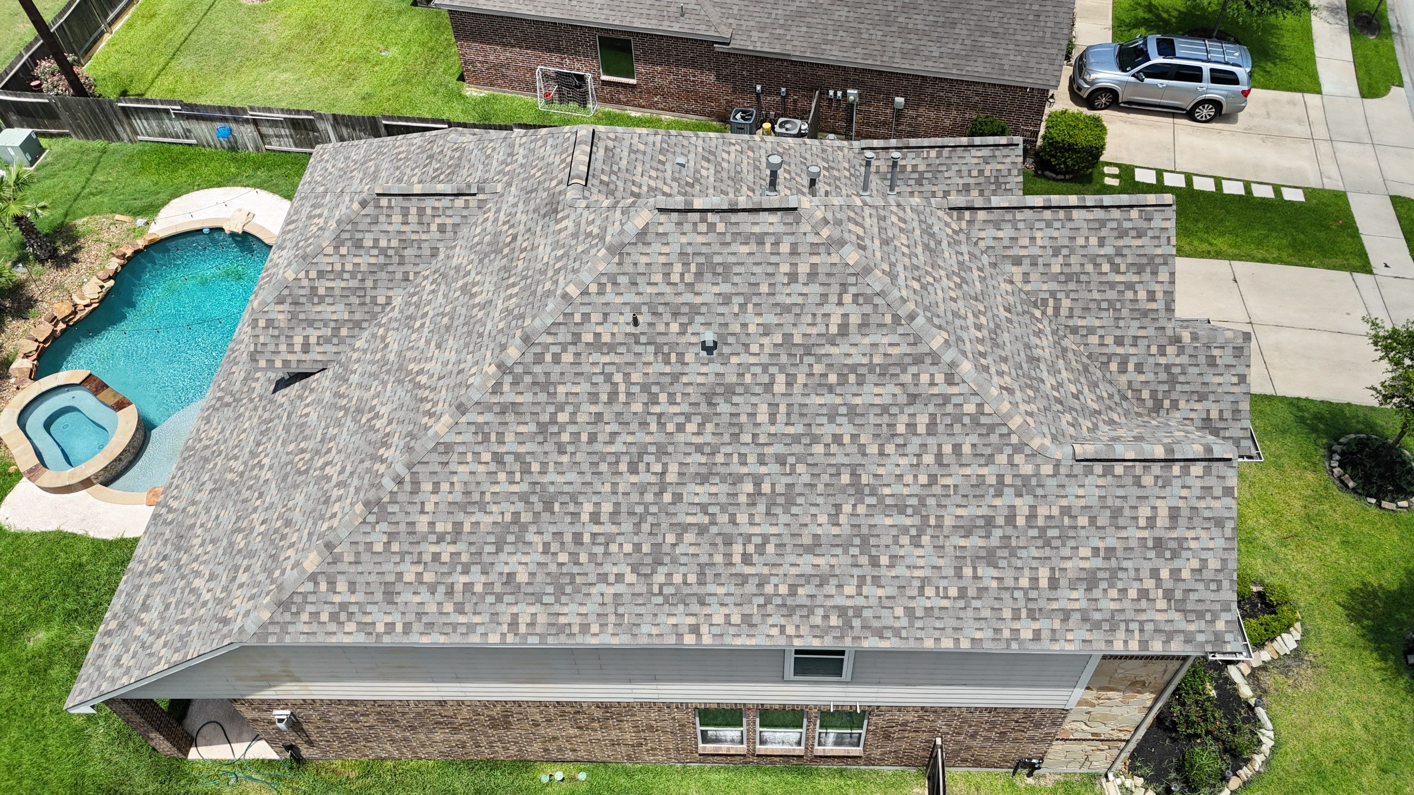 Residential Roofing Installation using IKO Dynasty in Tomball by Core Four Roofing