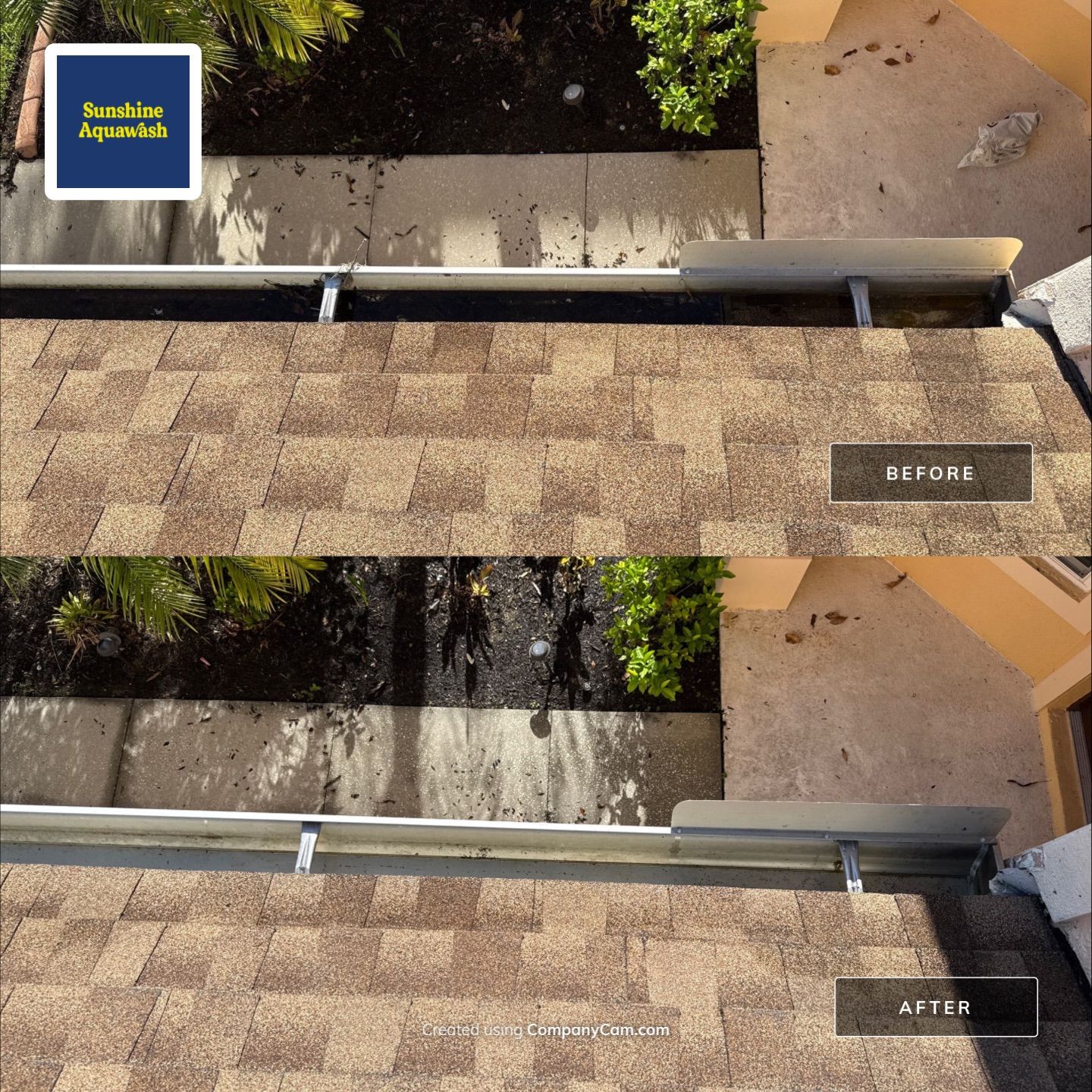Gutter Cleaning Project – Oakley Place Community, Ellenton, FL by Sunshine AquaWash