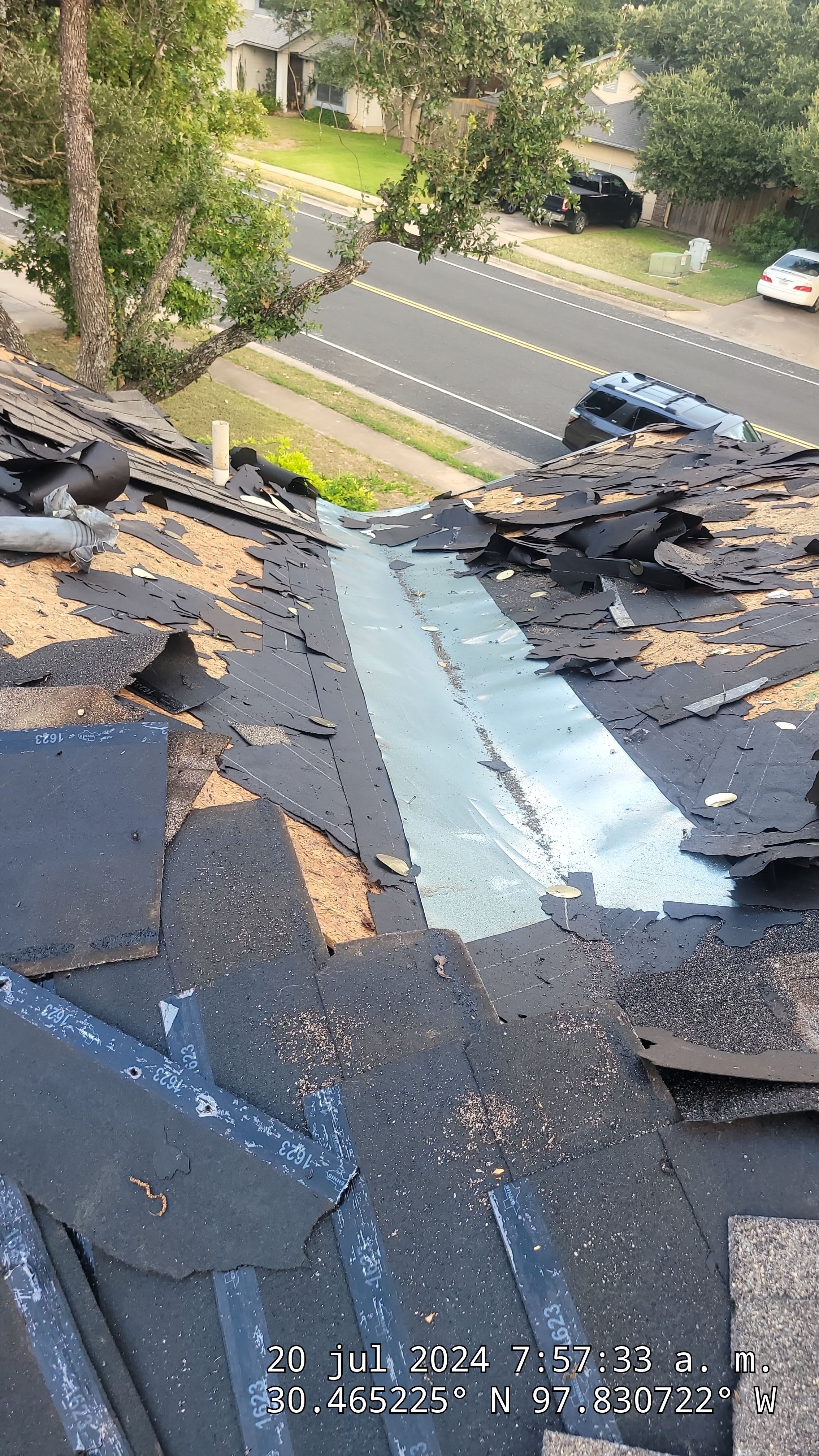 Architectural Shingle Roofing Replacement and Decking Repair in Cedar Park by Caliber Restoration LLC