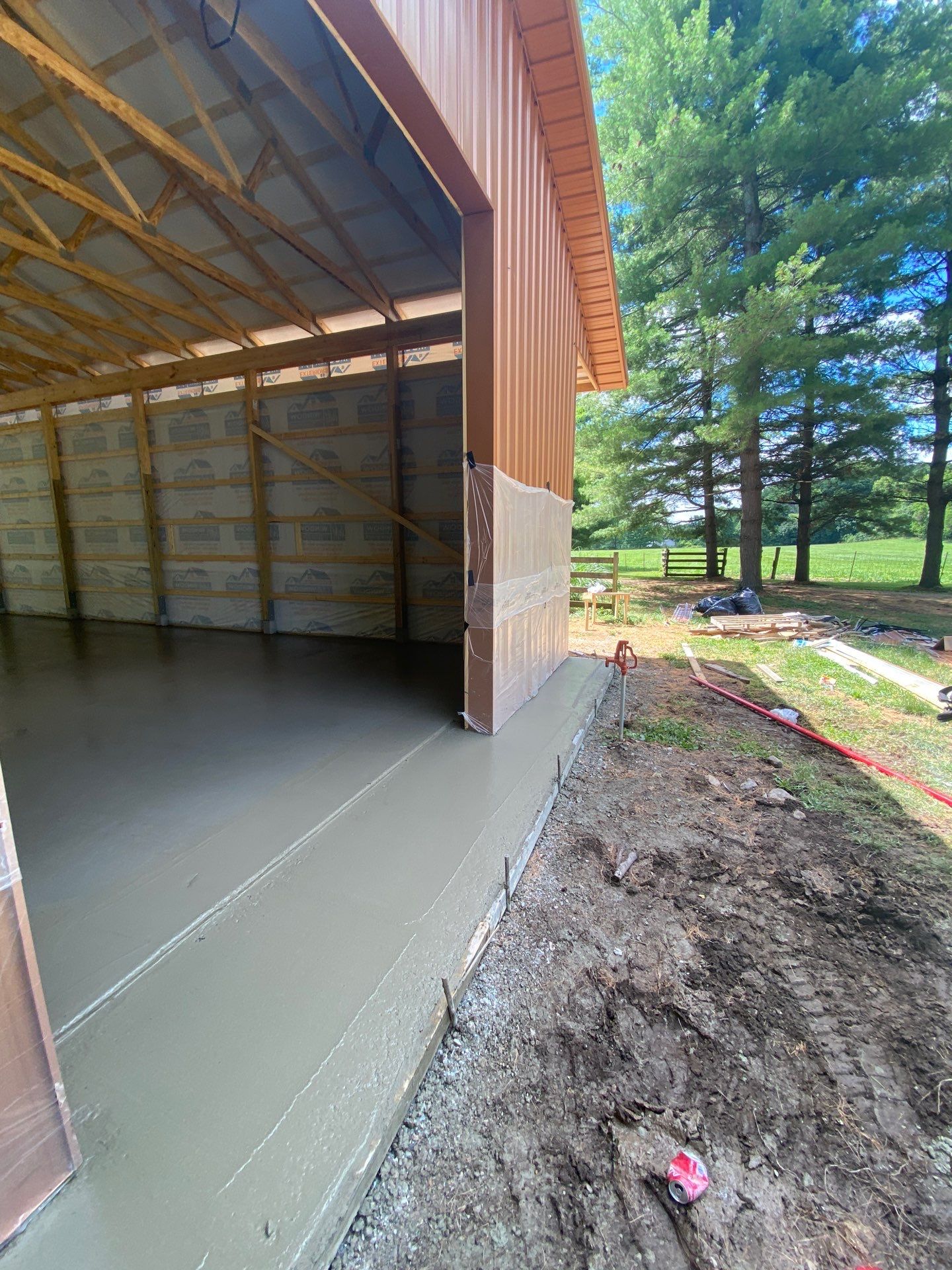 40'x50'x16' Pole Barn Project by The Barn Builders