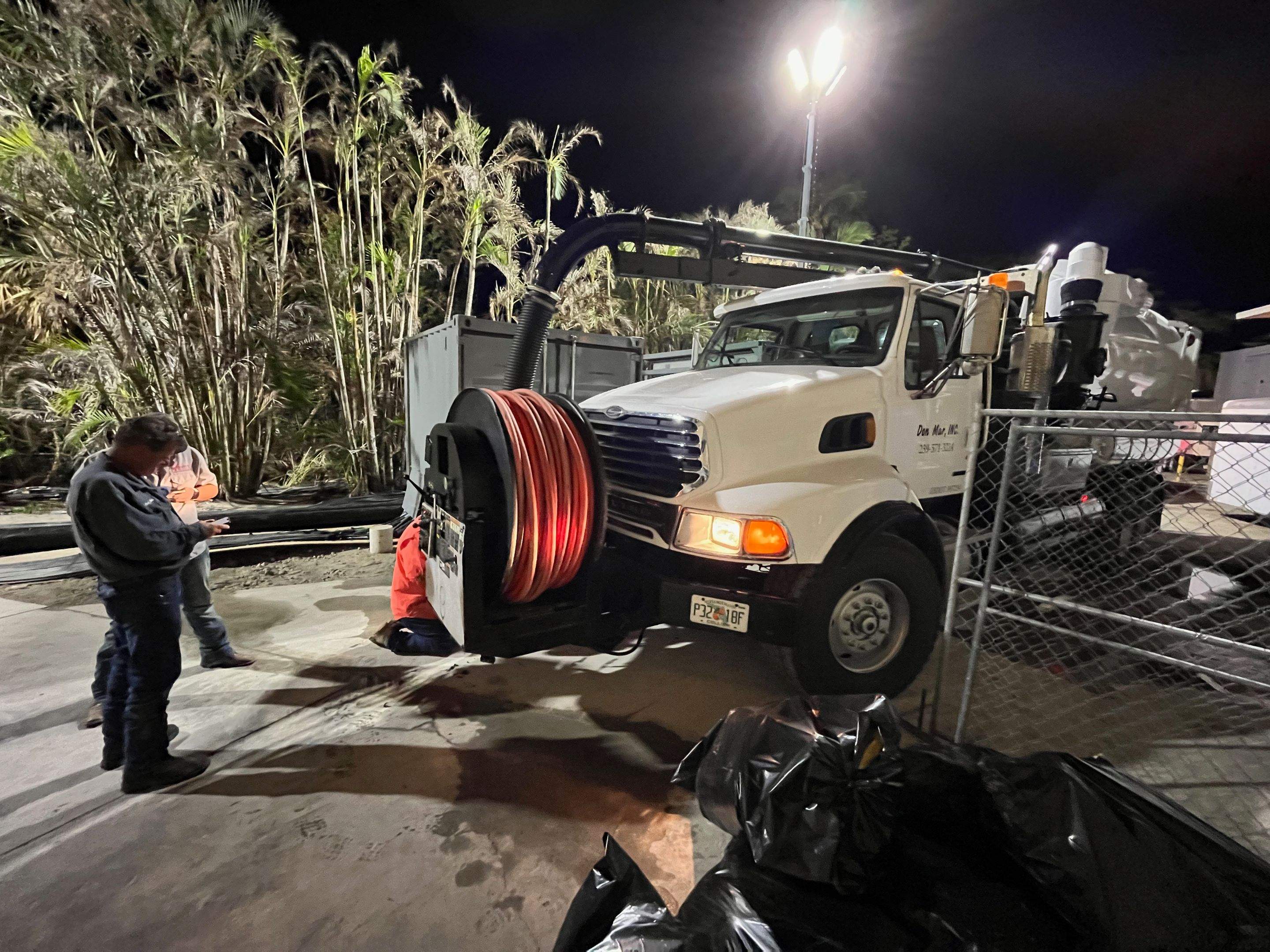 Ritz-Carlton NW Service Area Drain Cleaning by APS Power & Water