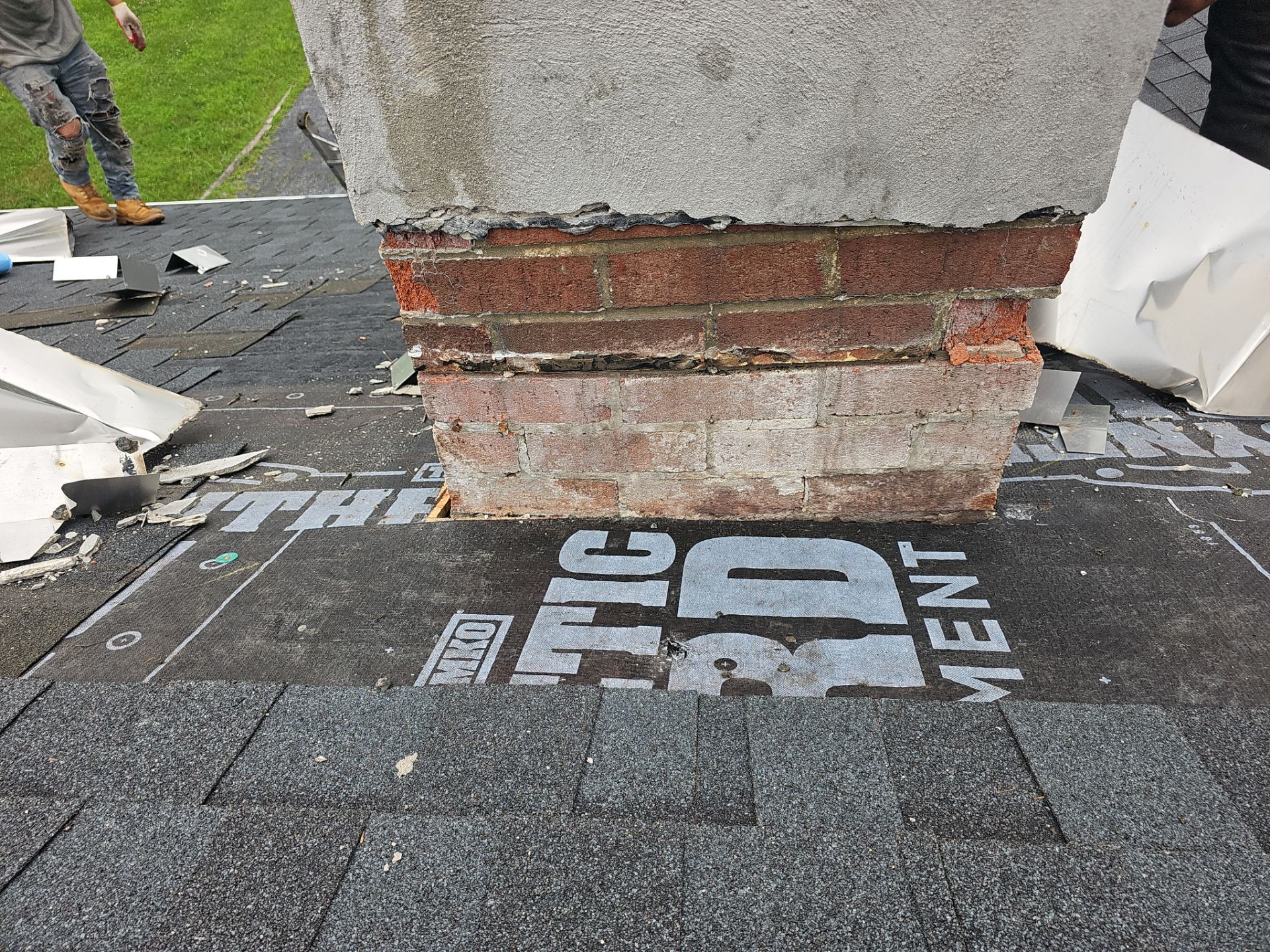Roof Repair - Chimney Flashing by Winchester Roofing