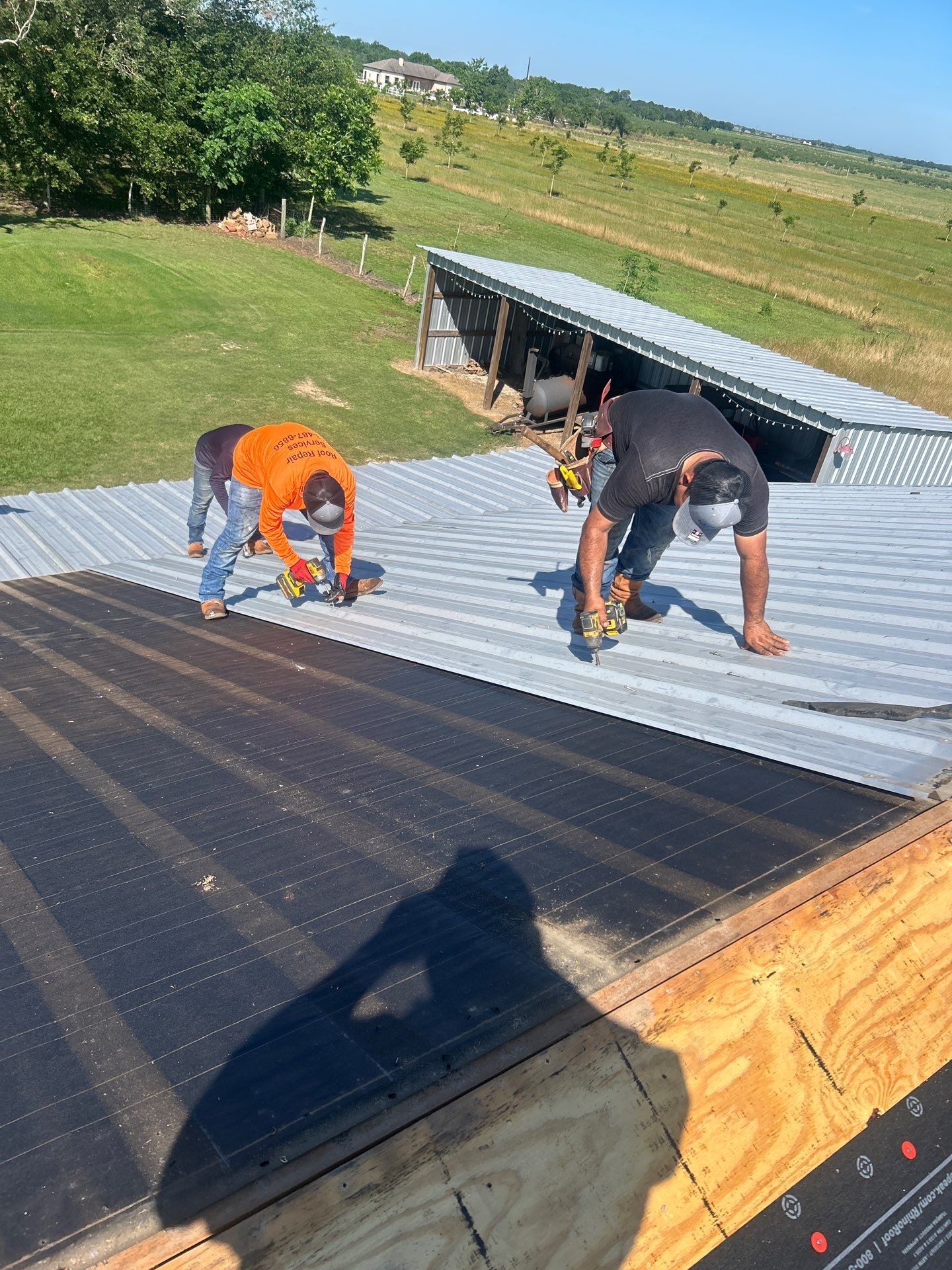 Residential Roofing Installation using Metal by Roof Repair Company