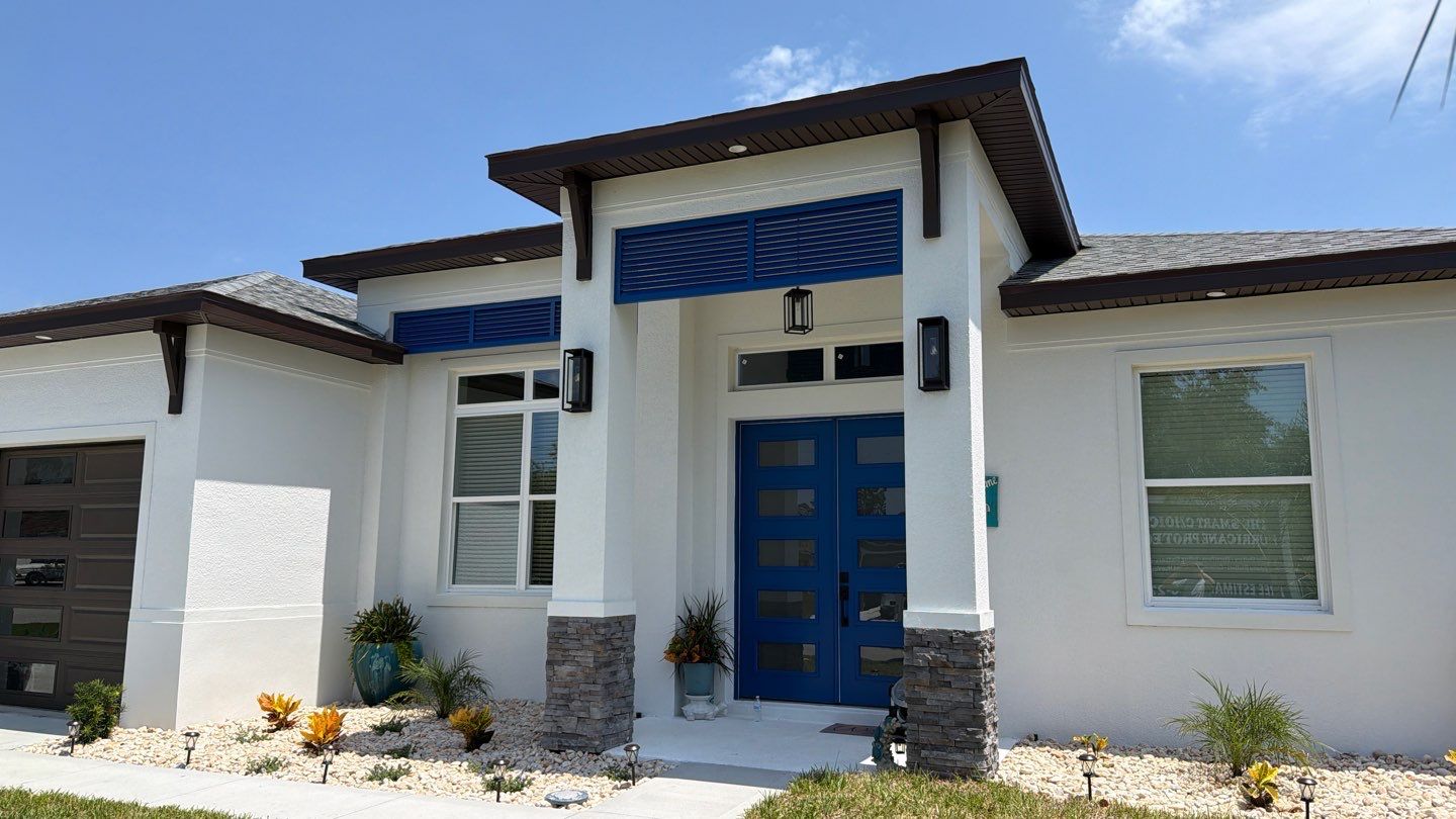 Bahama Shutters inside doorway by Smart Guard Shutters
