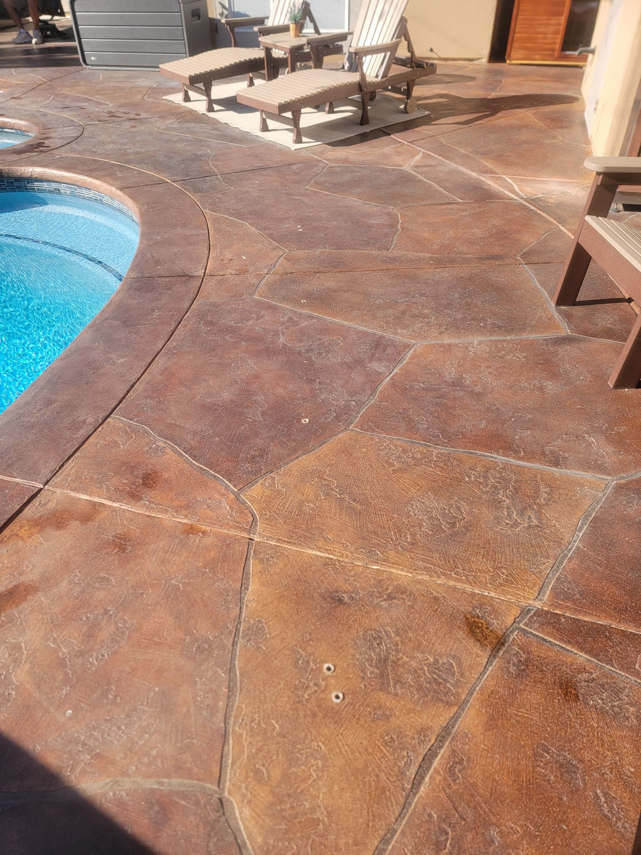 Quartz 2 tone Pool deck by Matt Gifford Painting LLC