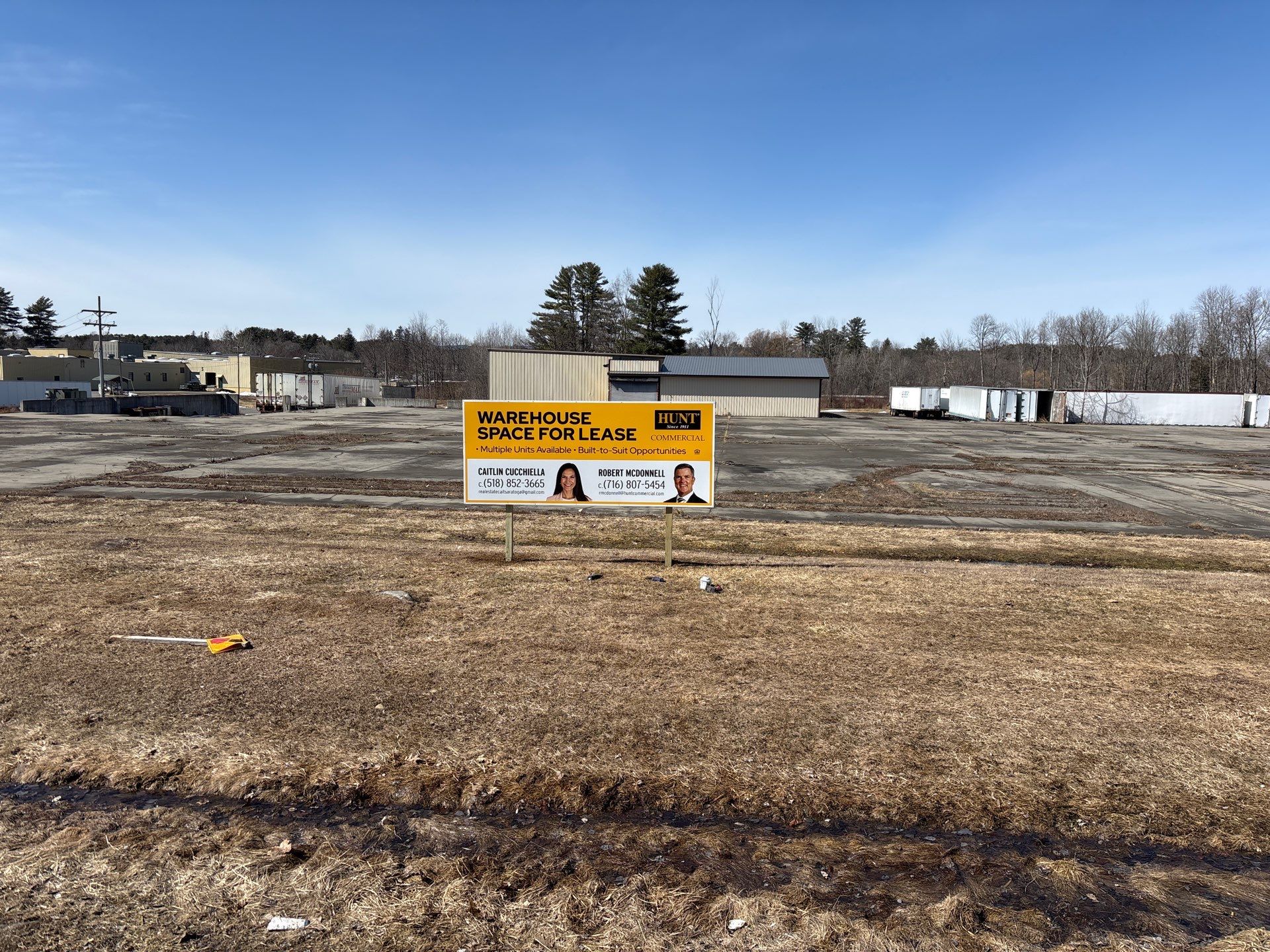 Commercial Warehouse Lease Sign Broadalbin NY by FASTSIGNS of Saratoga Springs