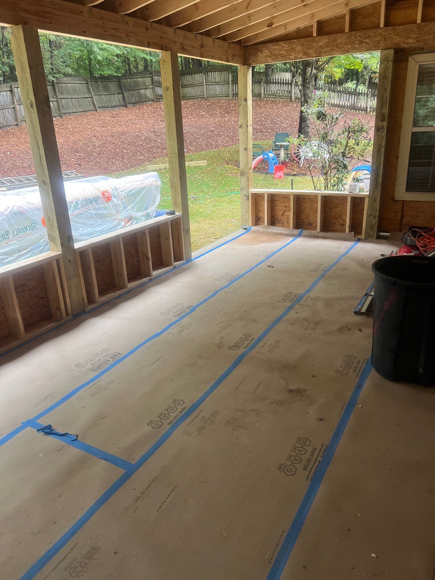 Trex Deck Build, Shed Roof Porch Install, and Door Replacement in Alpharetta, GA by Nelson Exteriors