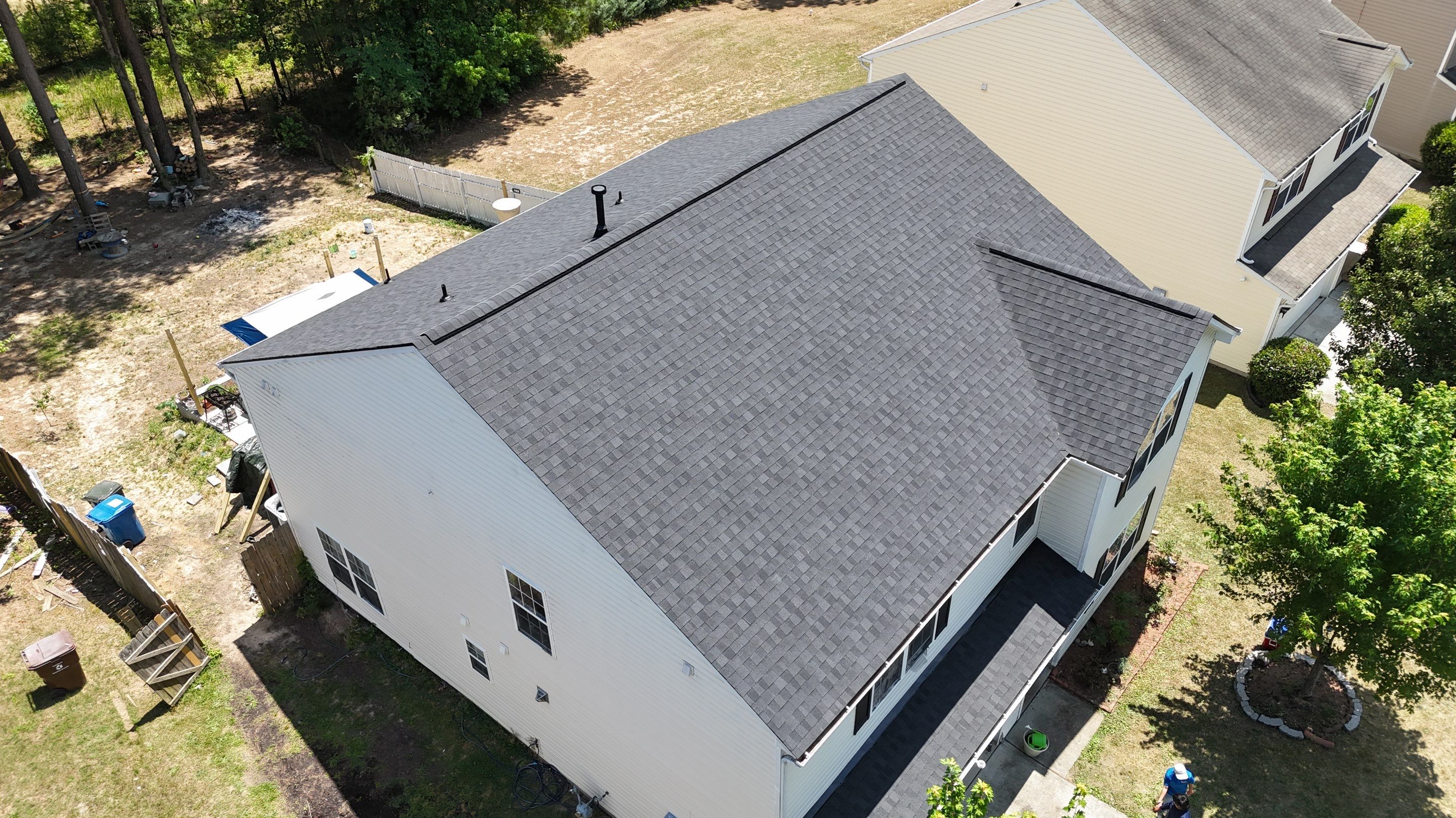 Roof replacement by wind damage by Just Brilliant Restoration JBR