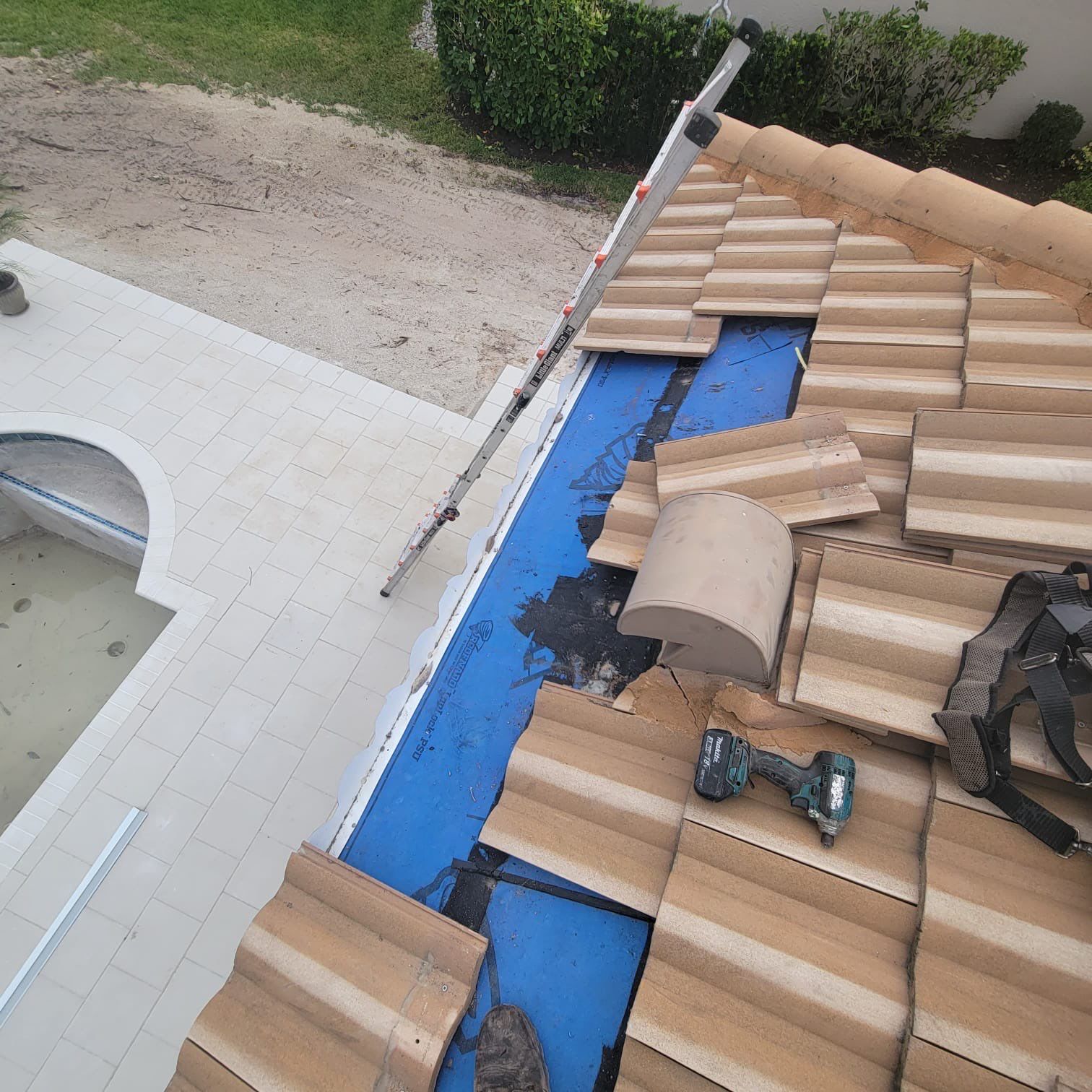 Residential Roofing Repair using Concrete Tile by Four Peaks Roofing