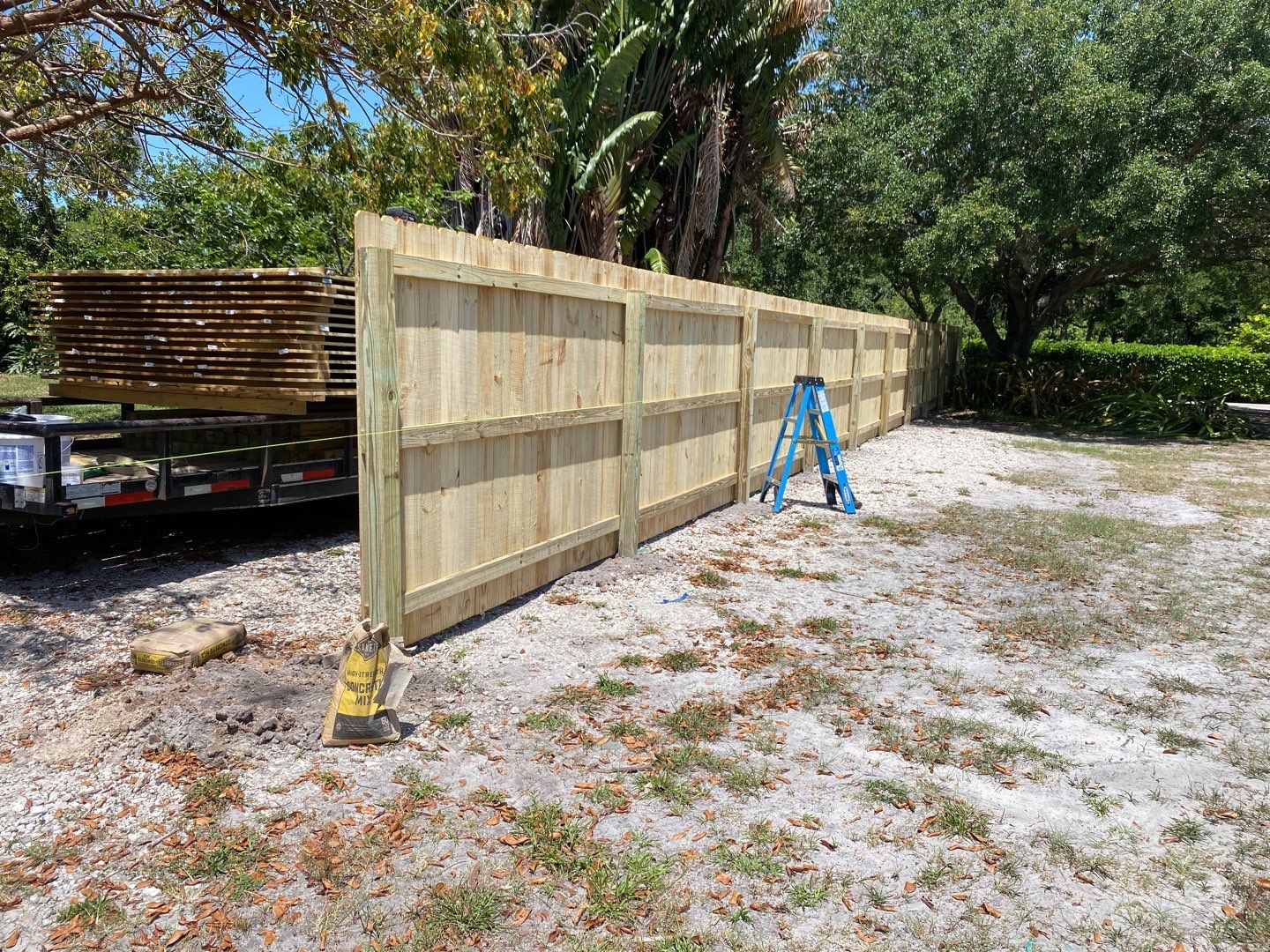 Bradenton, FL 6ft. Treated Board on Board Privacy Fence  by Asap fence and gates, LLC