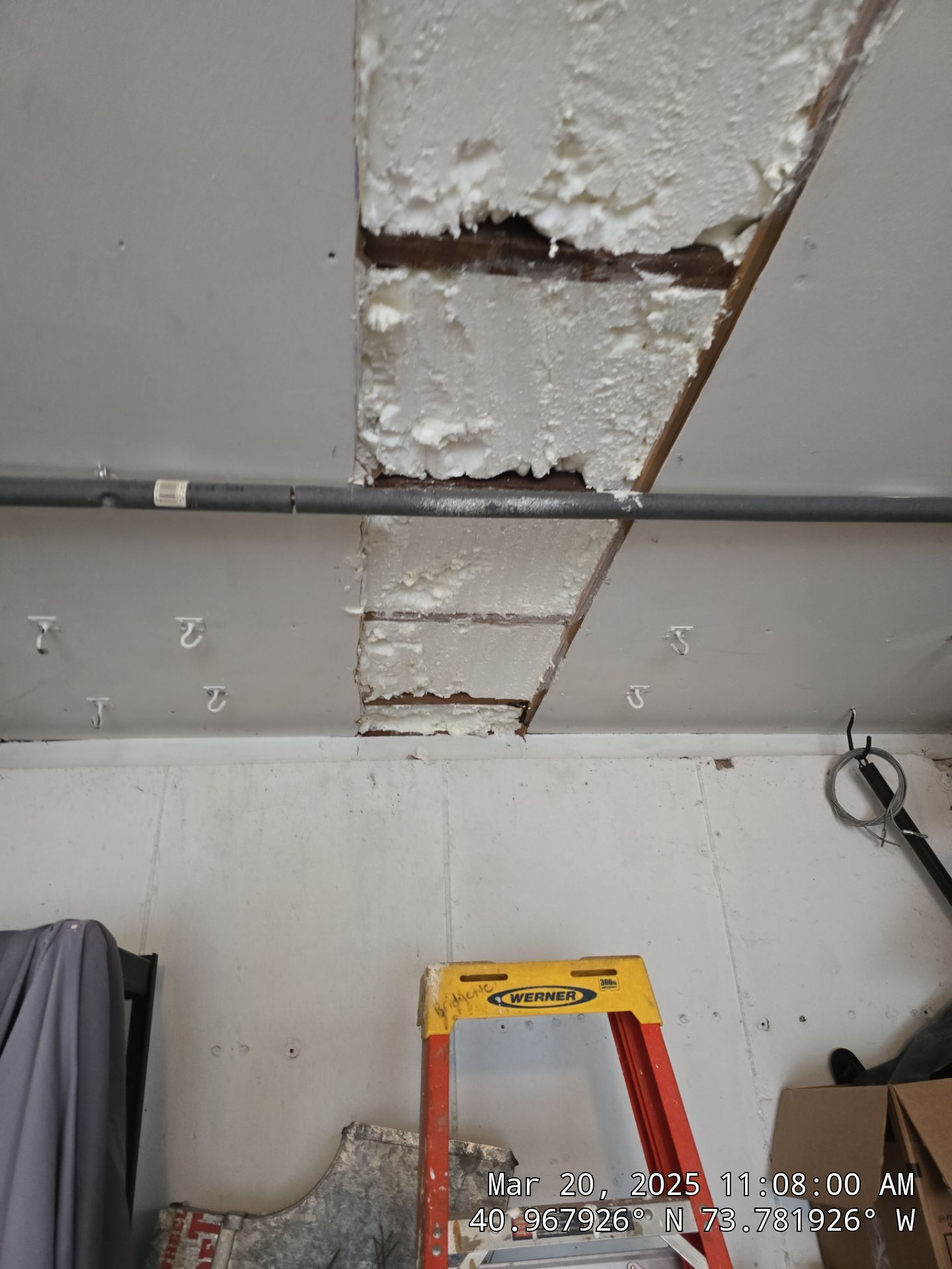 Attic Insulation using open cell spray foam by NYS Foam & Energy