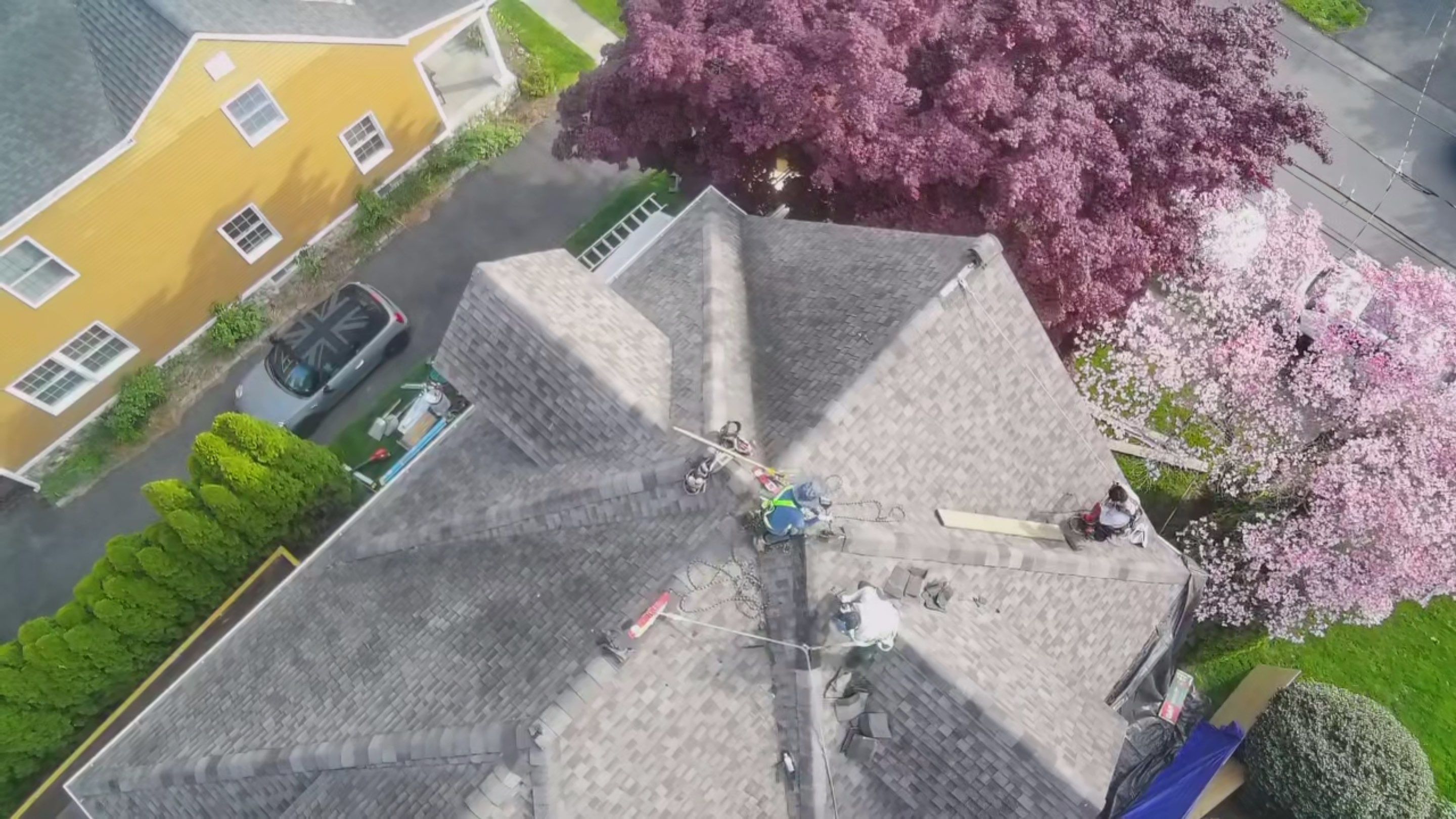 Fairfield customer gets brand new beaautiful GAF roof by DiGiorgi Roofing and Siding Inc