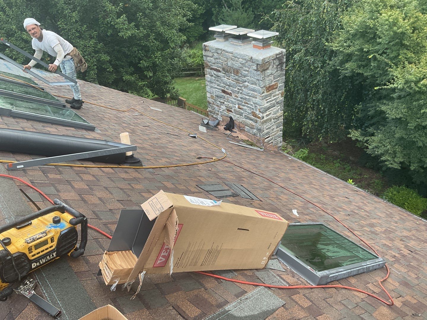 New Shingle Roof, New Skylights, New Windows, Repair T-1 11 panels by Alpha Design Services