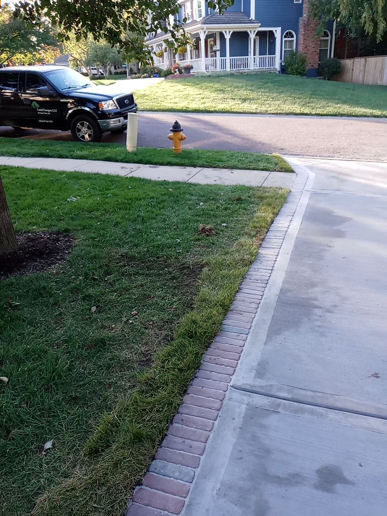 New Driveway and Sidewalk by LAND ESCAPES LLC