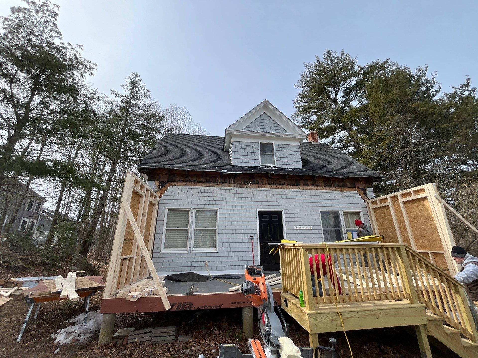 Three Season Build W/New Roof in New Castle, NH by Tall pine roofing