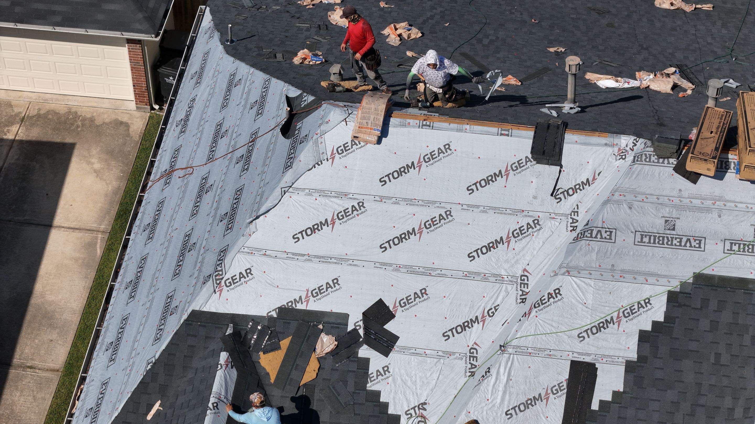 Poolside Home Roof Replacement — Spring, TX by PL Roofing & SB Roofing, LLC.