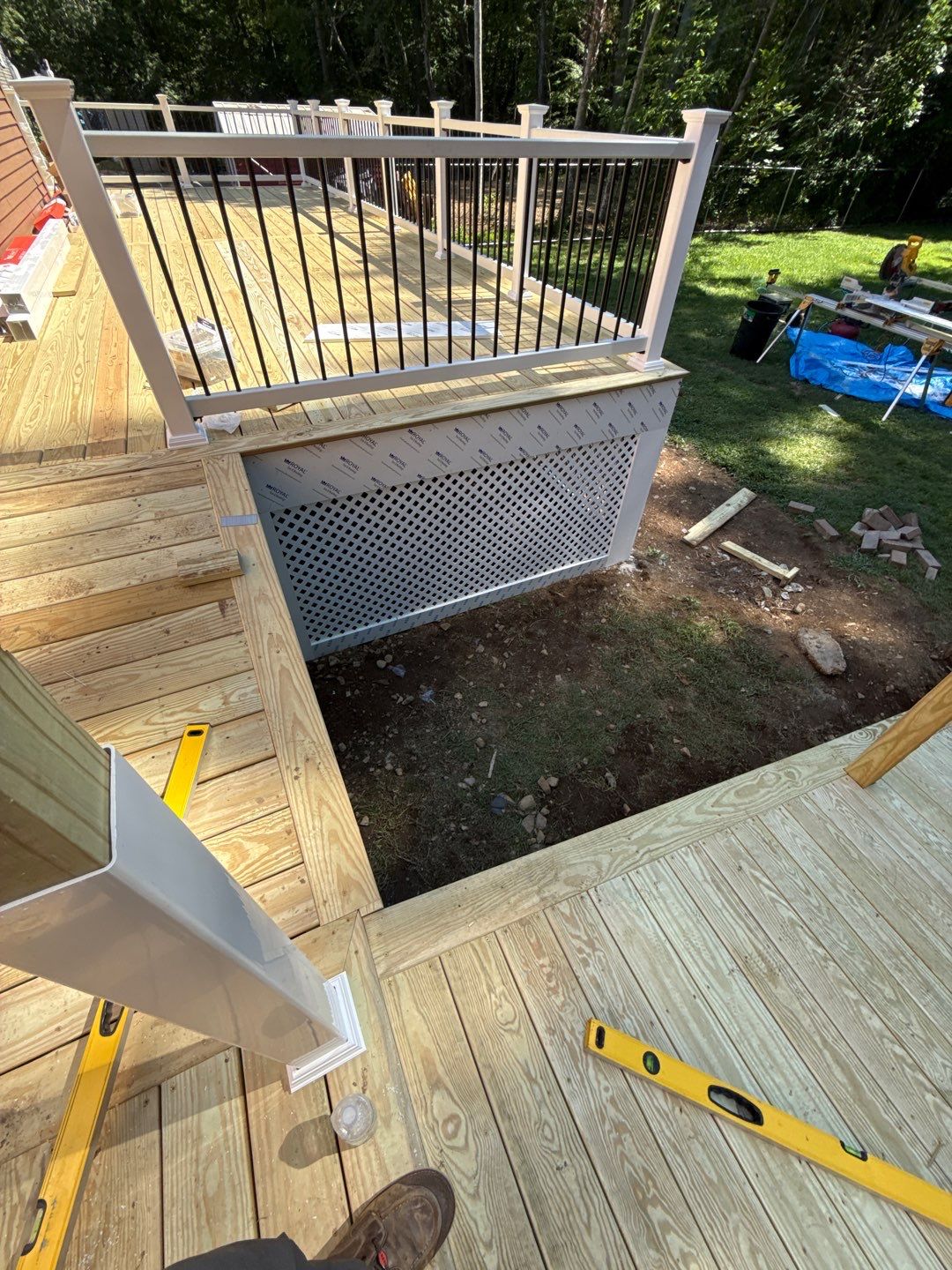 Custom Pressure-Treated Deck and Accessible Ramp Installation in York by Sensible Home Solutions