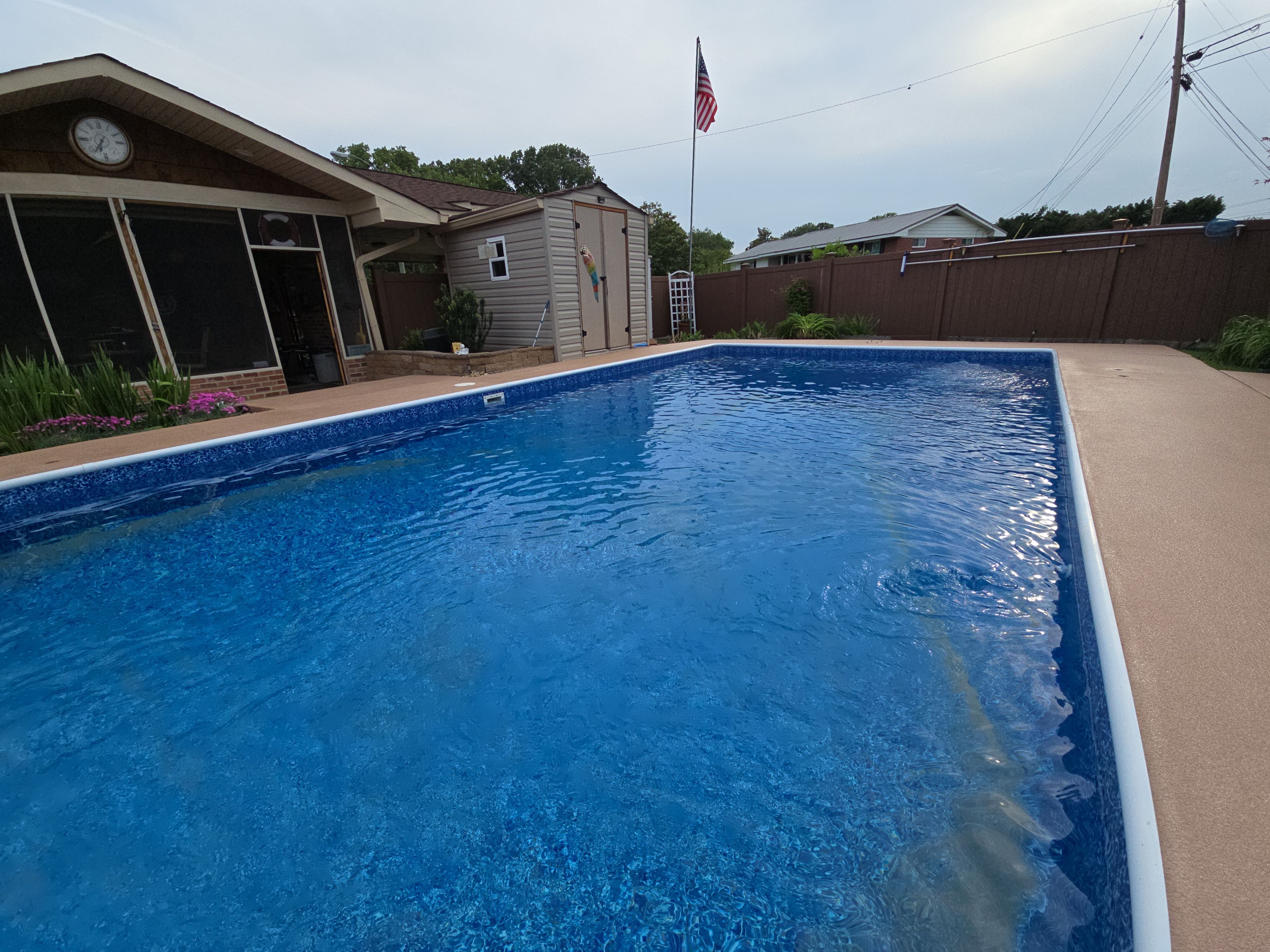 Beautiful Pool Deck in Rossville, GA by Elite Floor Solutions