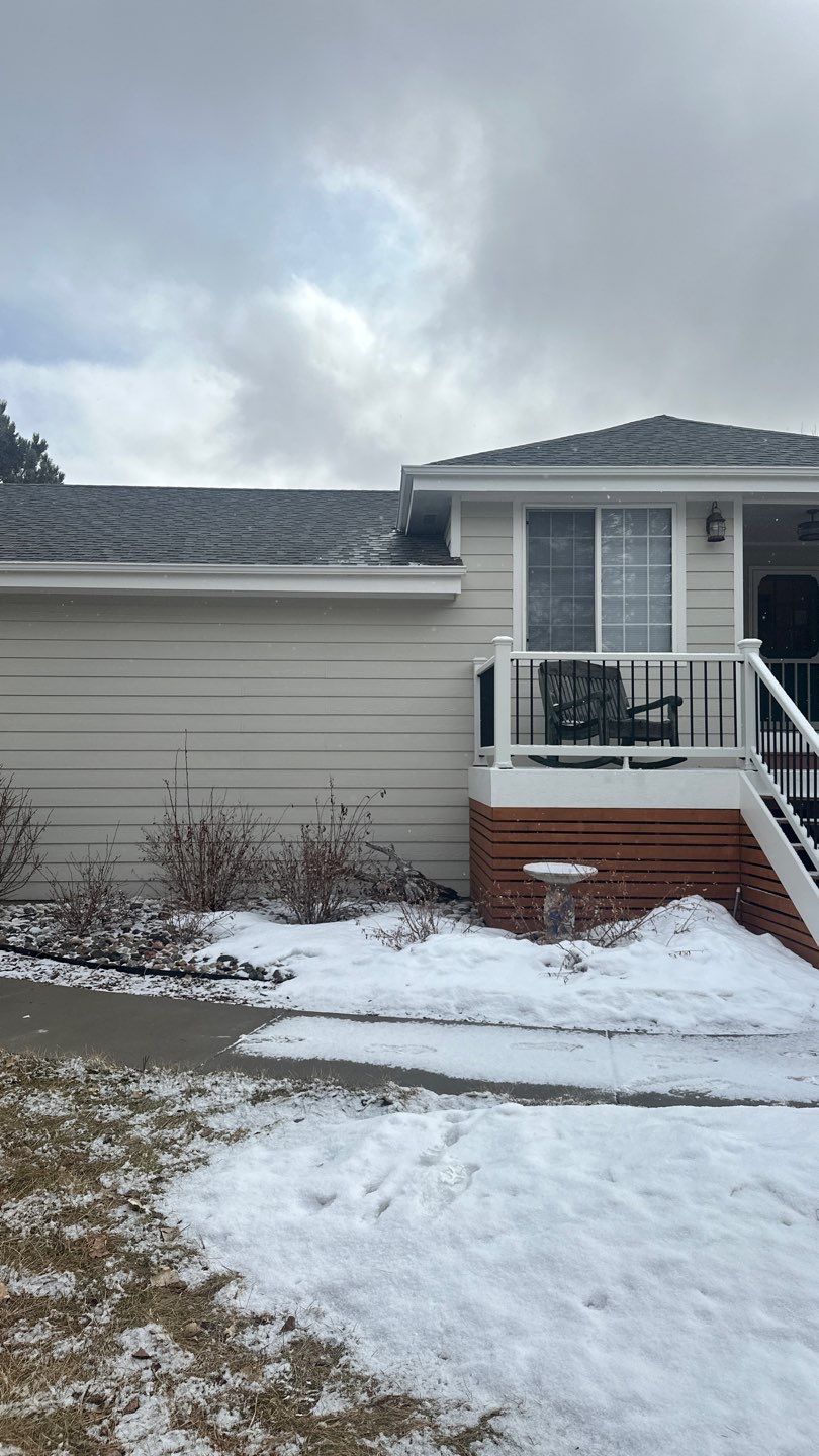 Residential Roofing Installation using Atlas Pinnacle Impact Weathered Wood by Blue Peaks Roofing LLC 