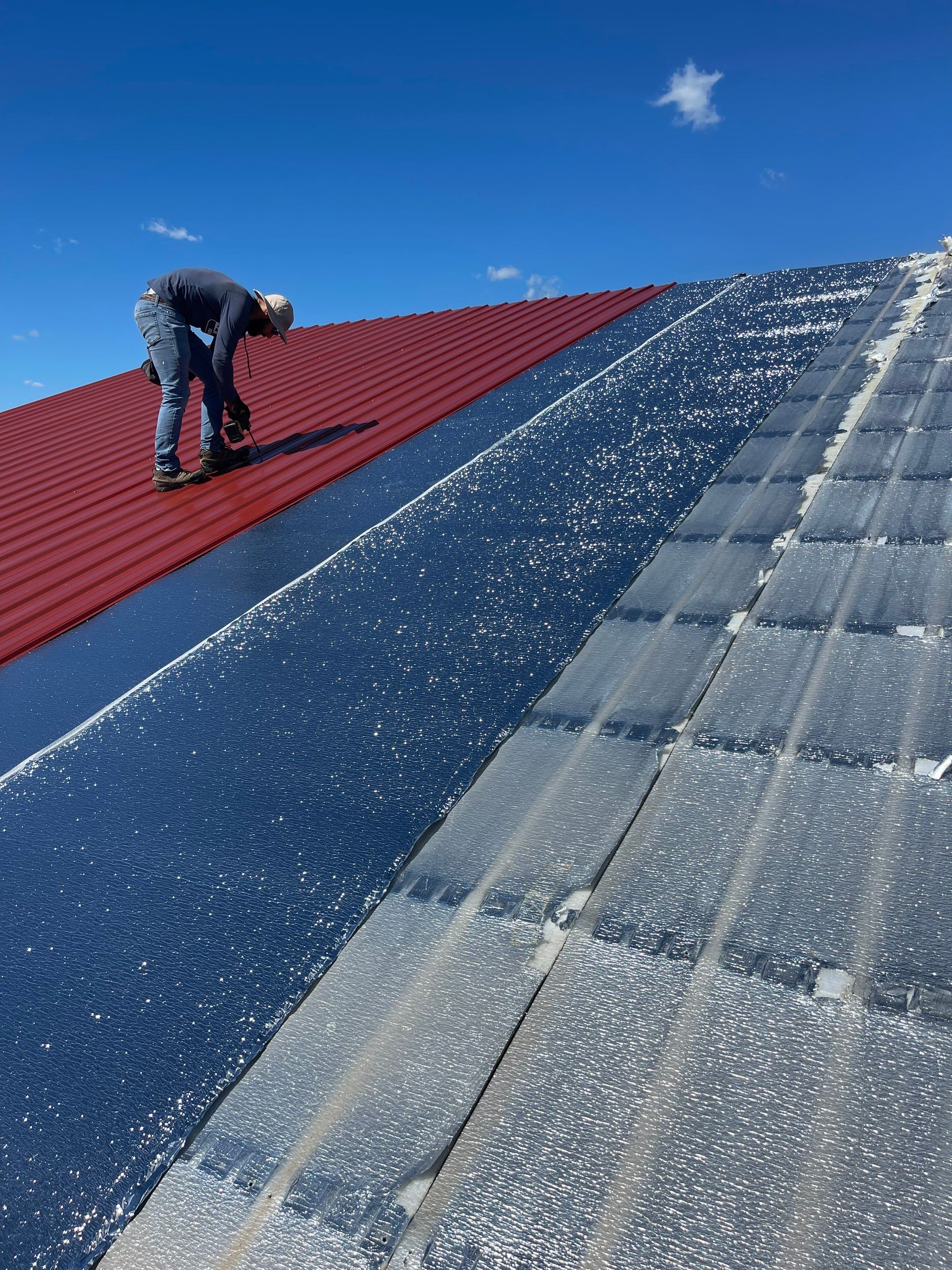 Commercial Roof Metal Replacement - Color Rustic Red  by Titan Commercial & Residential Roofing 
