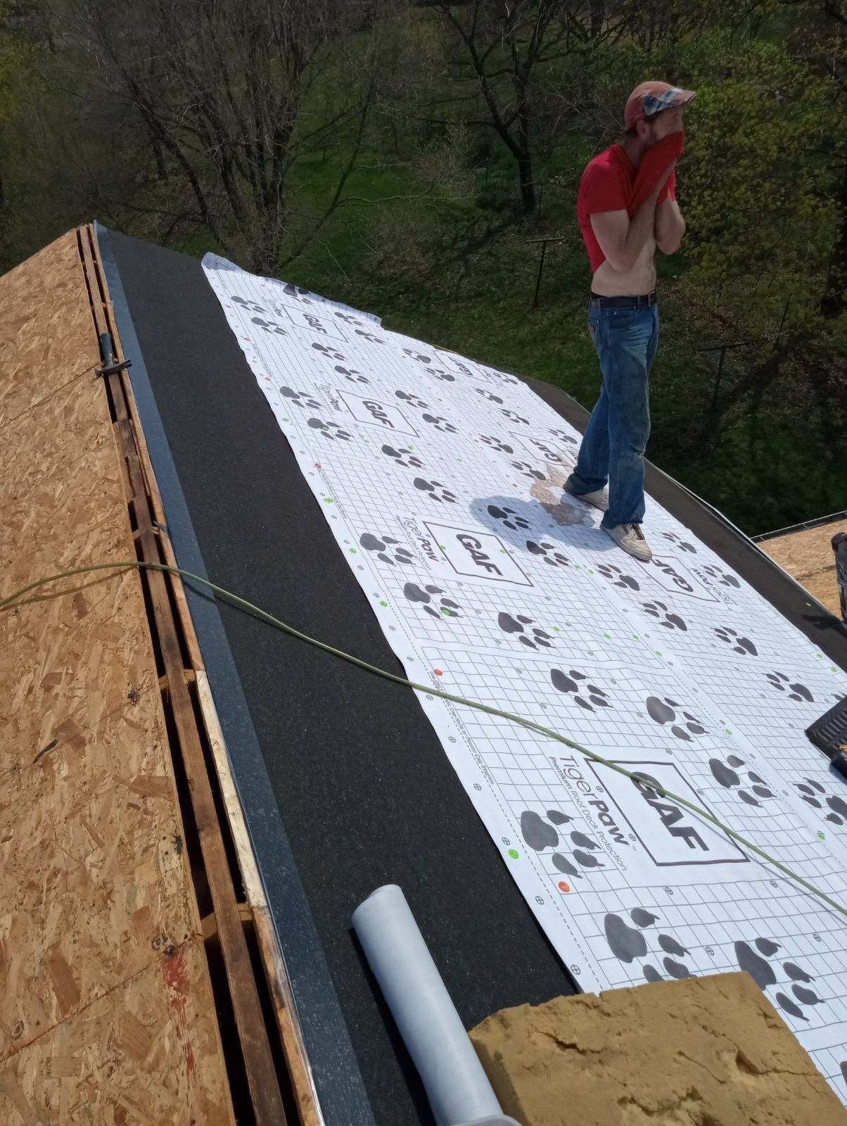 Residential Roofing Installation using Texture Standing Seam by Teflon Roofing