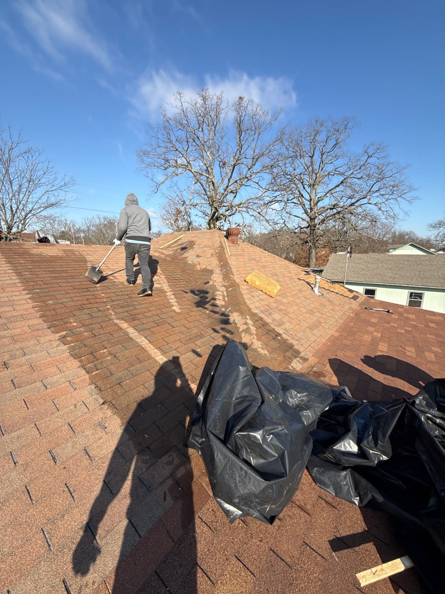 Rustic Hickory Shingles & SBS Cap & Base by In & Out Construction & Remodeling, LLC