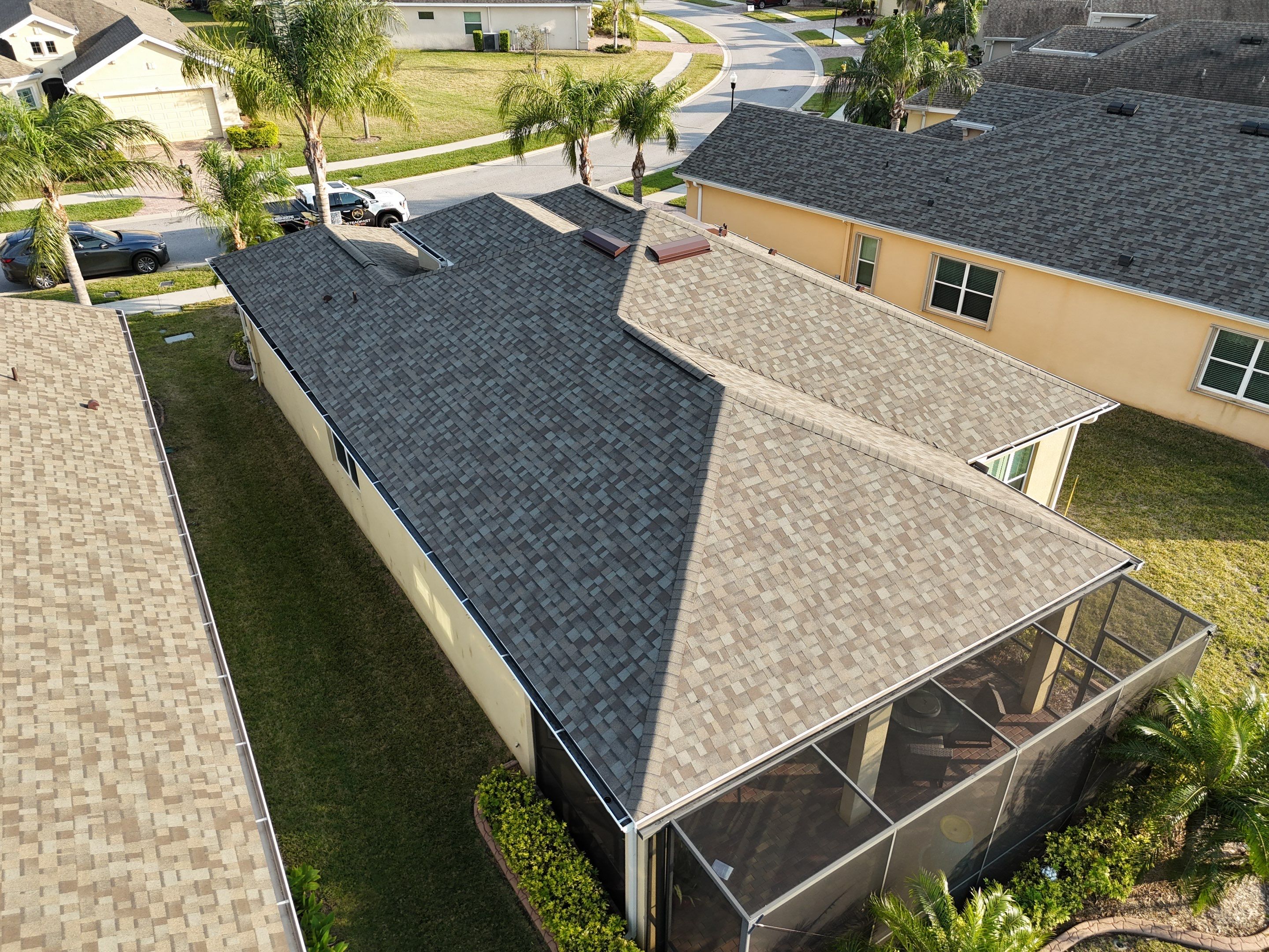 Roof Replacement in Sun City Center Fl. by Steadfast Roofing 