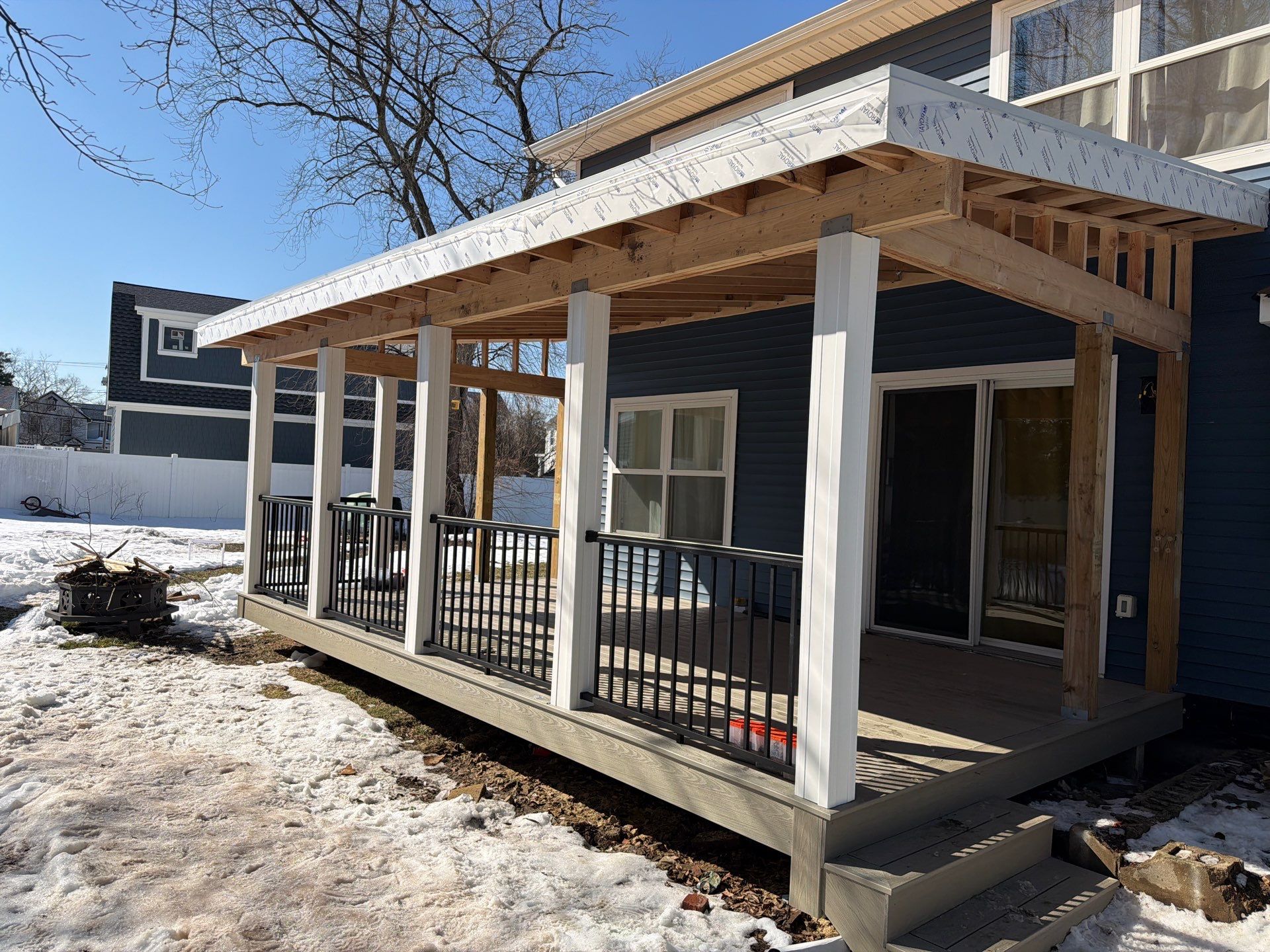New Deck Porch In Keport by deck guardian