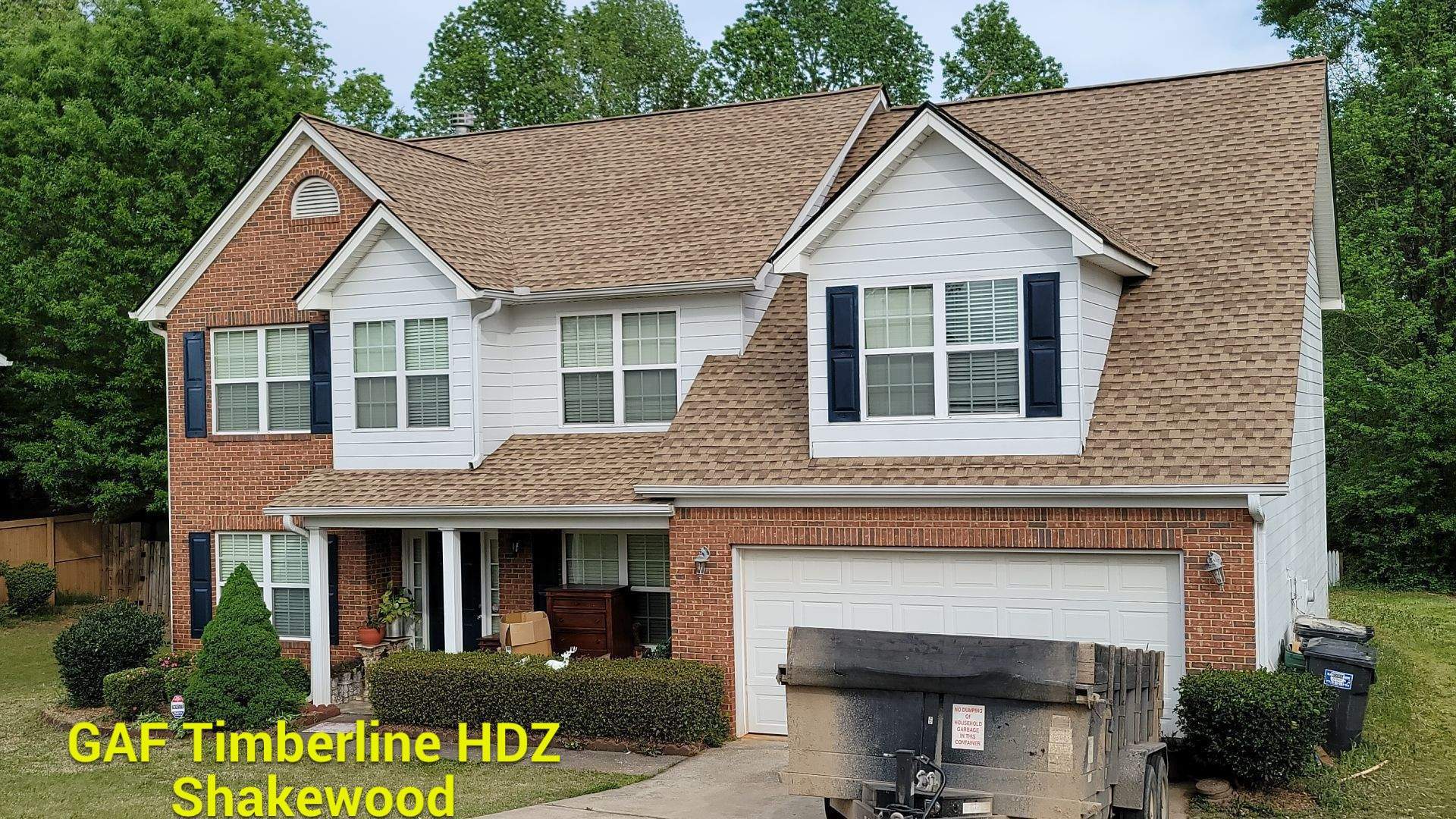 New roof installation and shingle colors by Rhino Restoration