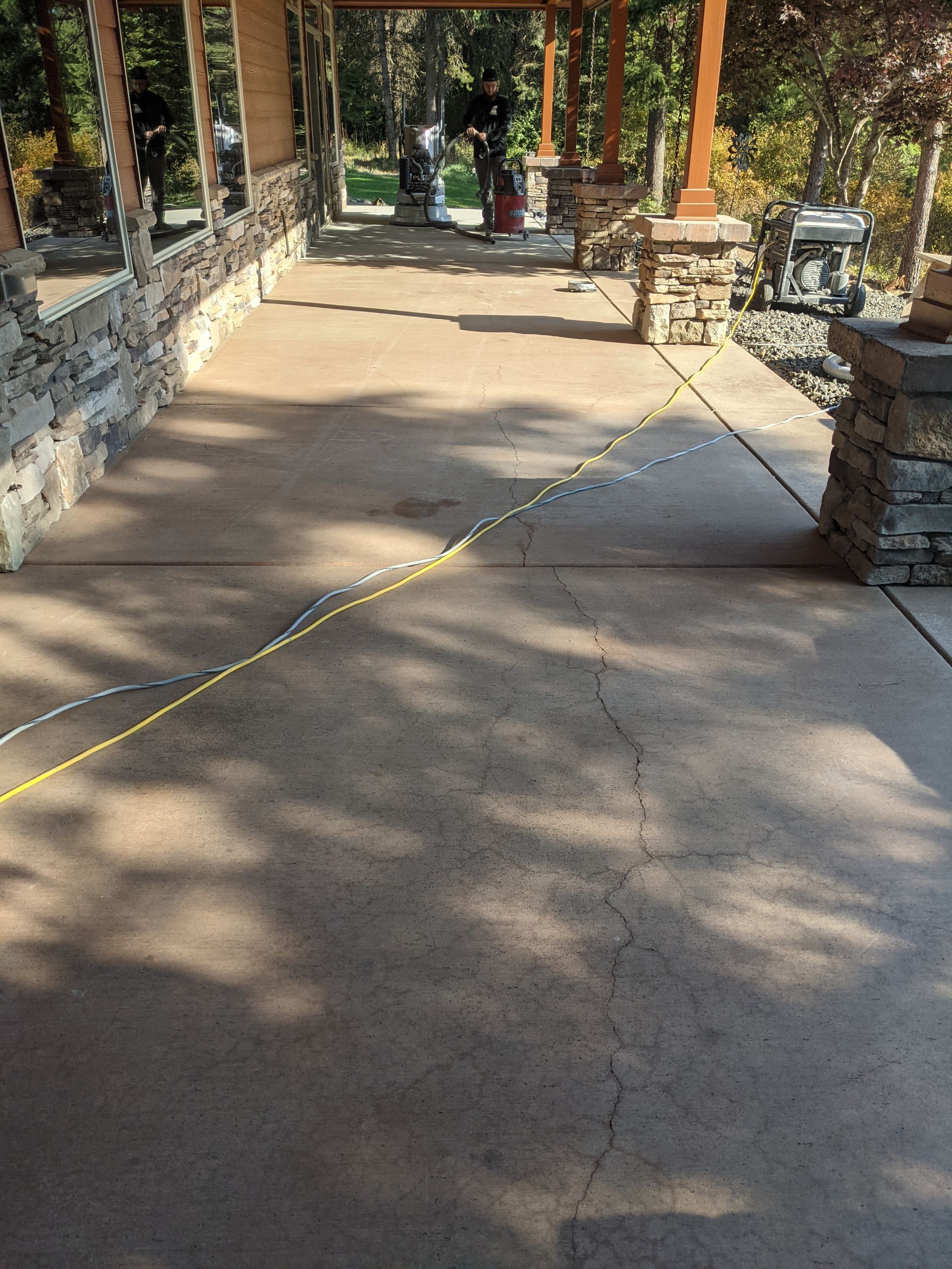Patio Installation using Echo 1/4" Chip by Croc Coatings, LLC