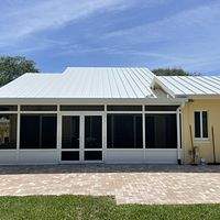 .032 Aluminum 1.5" Mechanical Seam Solar White  by Total Roofing System The Metal Roof Experts