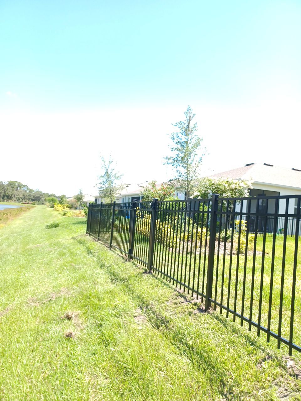 Sarasota, FL 4ft. Tall 3-Rail Black Aluminum Fence by Asap fence and gates, LLC