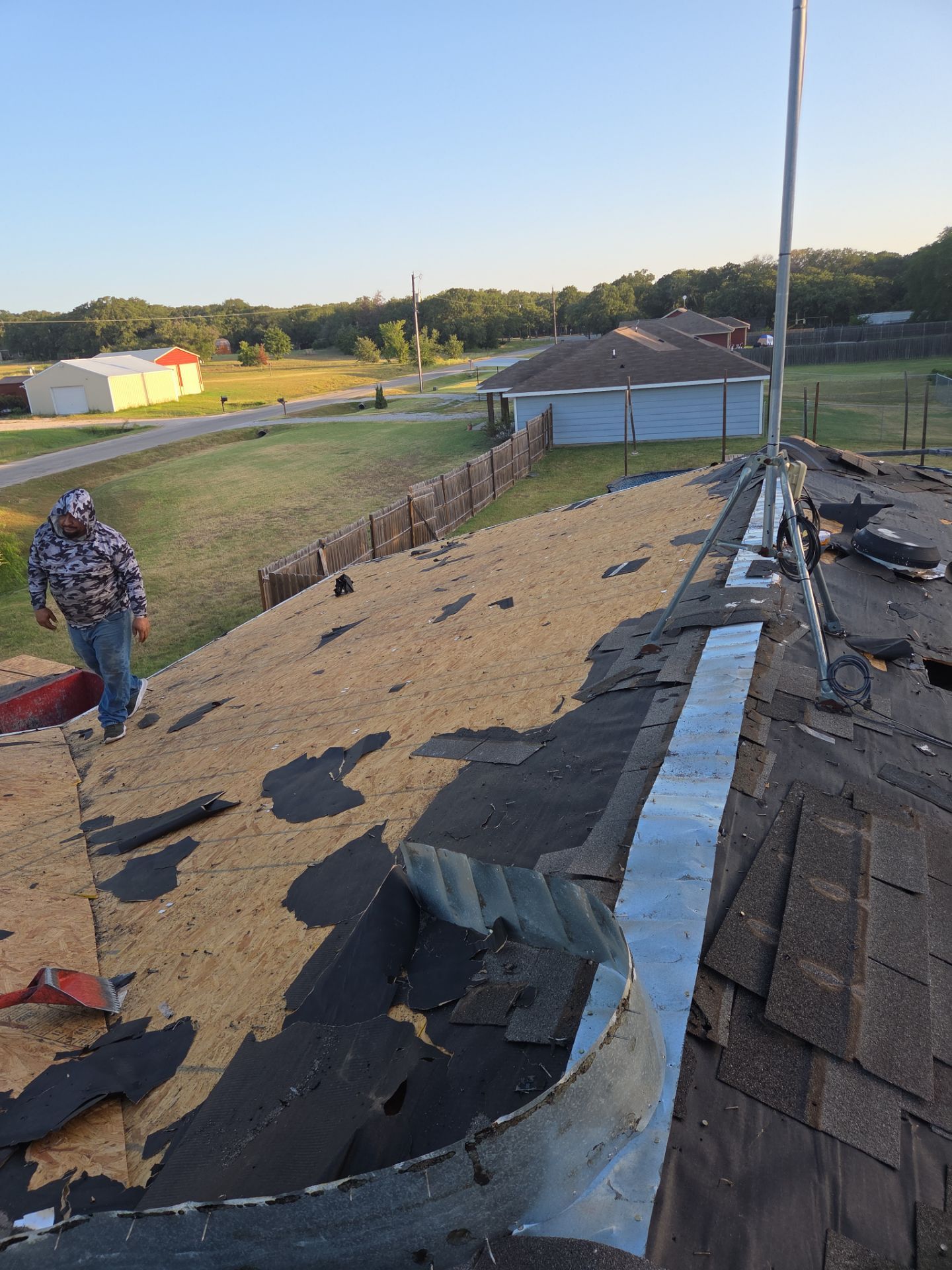 Project in Weatherford by Lonestar Roofing and Restoration LLC.