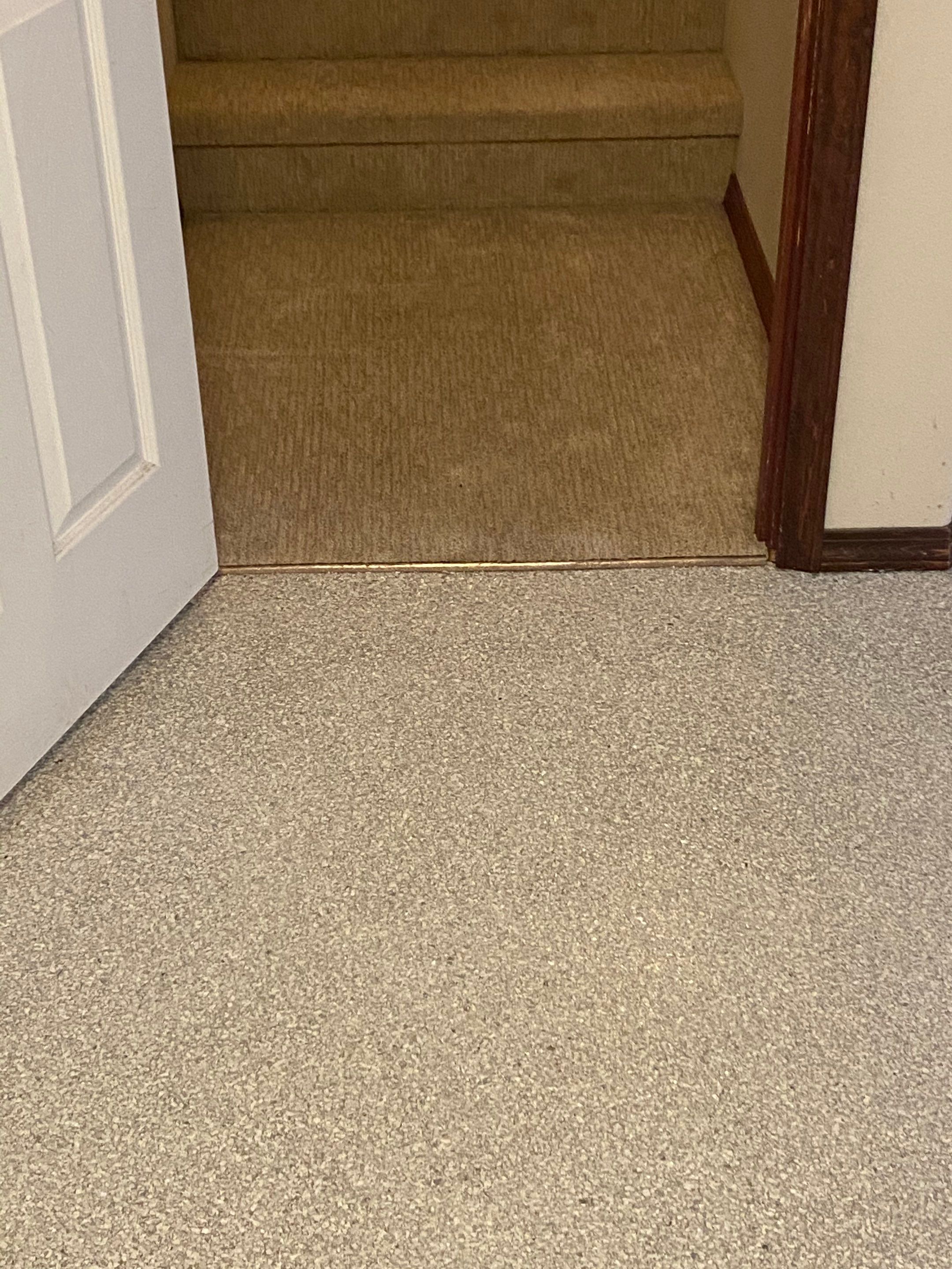 Basement Transformation using Ash Colorway by Croc Coatings, LLC