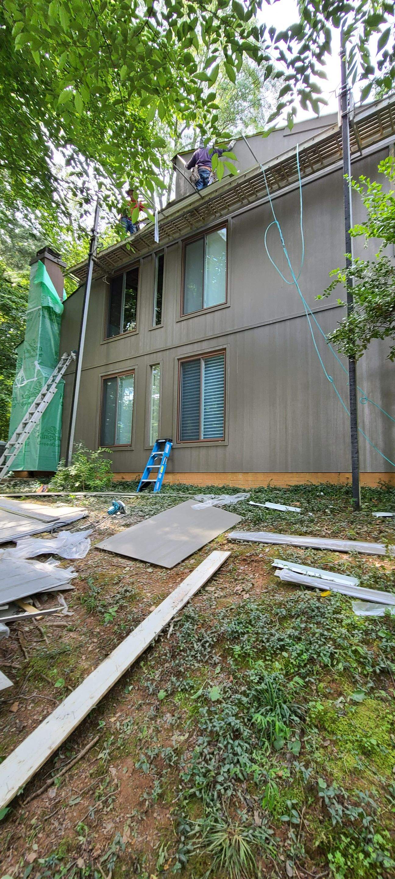James Hardie Board and Batten Siding and ProVia entry door by Window Depot of Annapolis