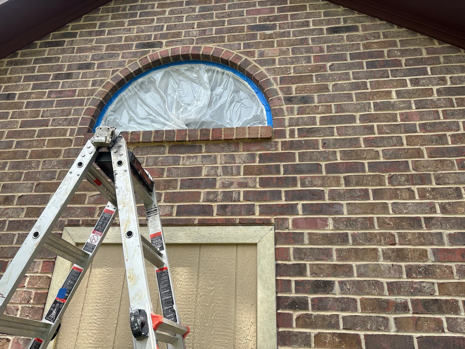 Project in TylerExterior Painting in Tyler, TX | White Brick Home, Varnished Fence & Shed Painting by Quality Coats Painting