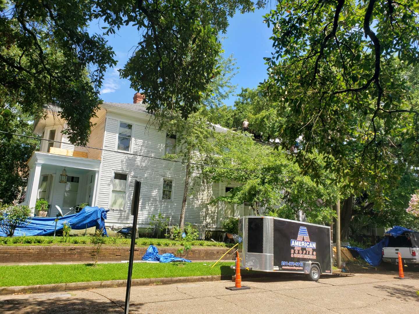 Residential Roofing Installation by American Roofing & Construction LLC