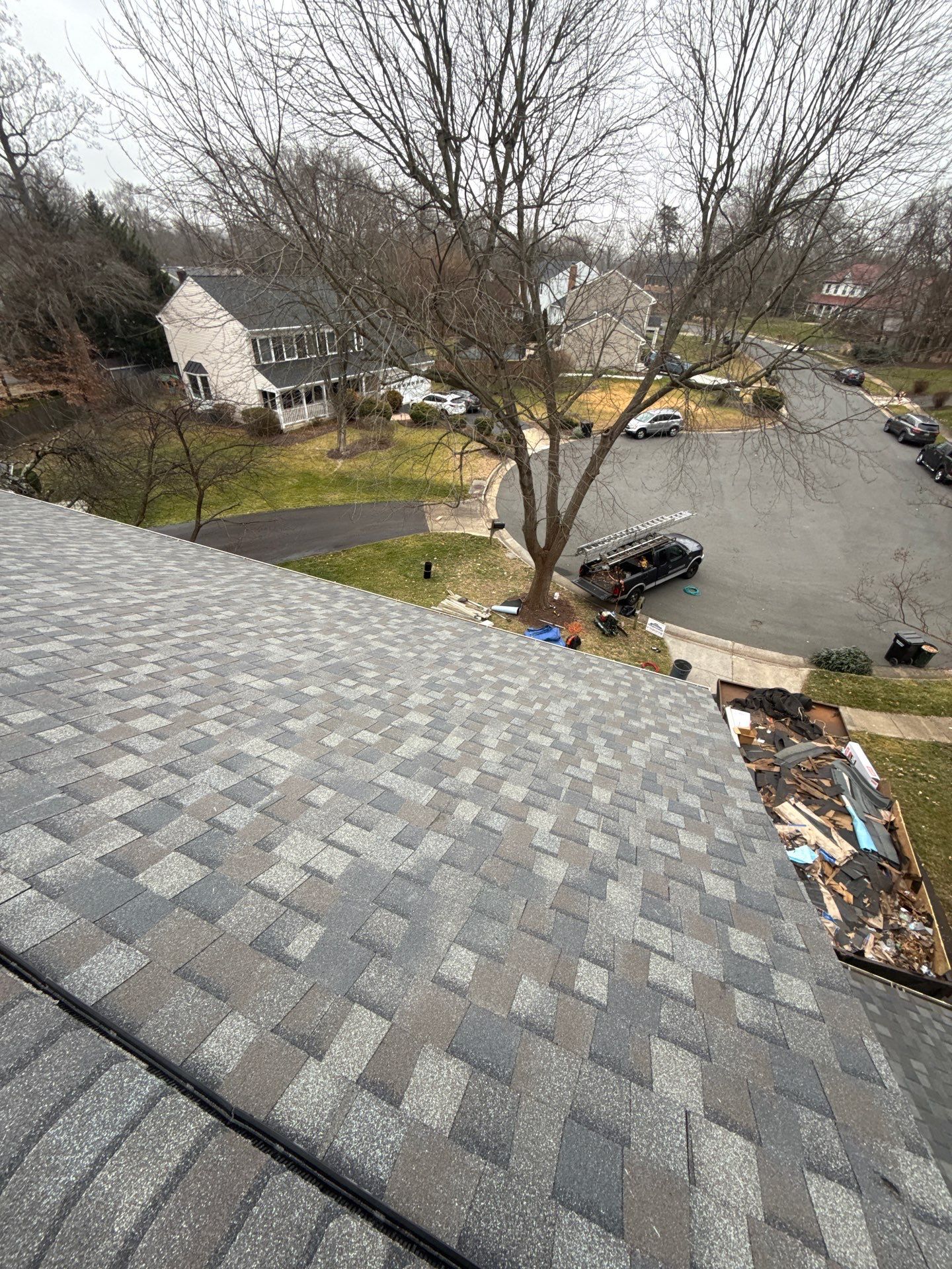 Fairfax Station :Residential Roof Replacement with CertainTeed Landmark Pro in Max Def Drift Wood by RM Banning, Inc.