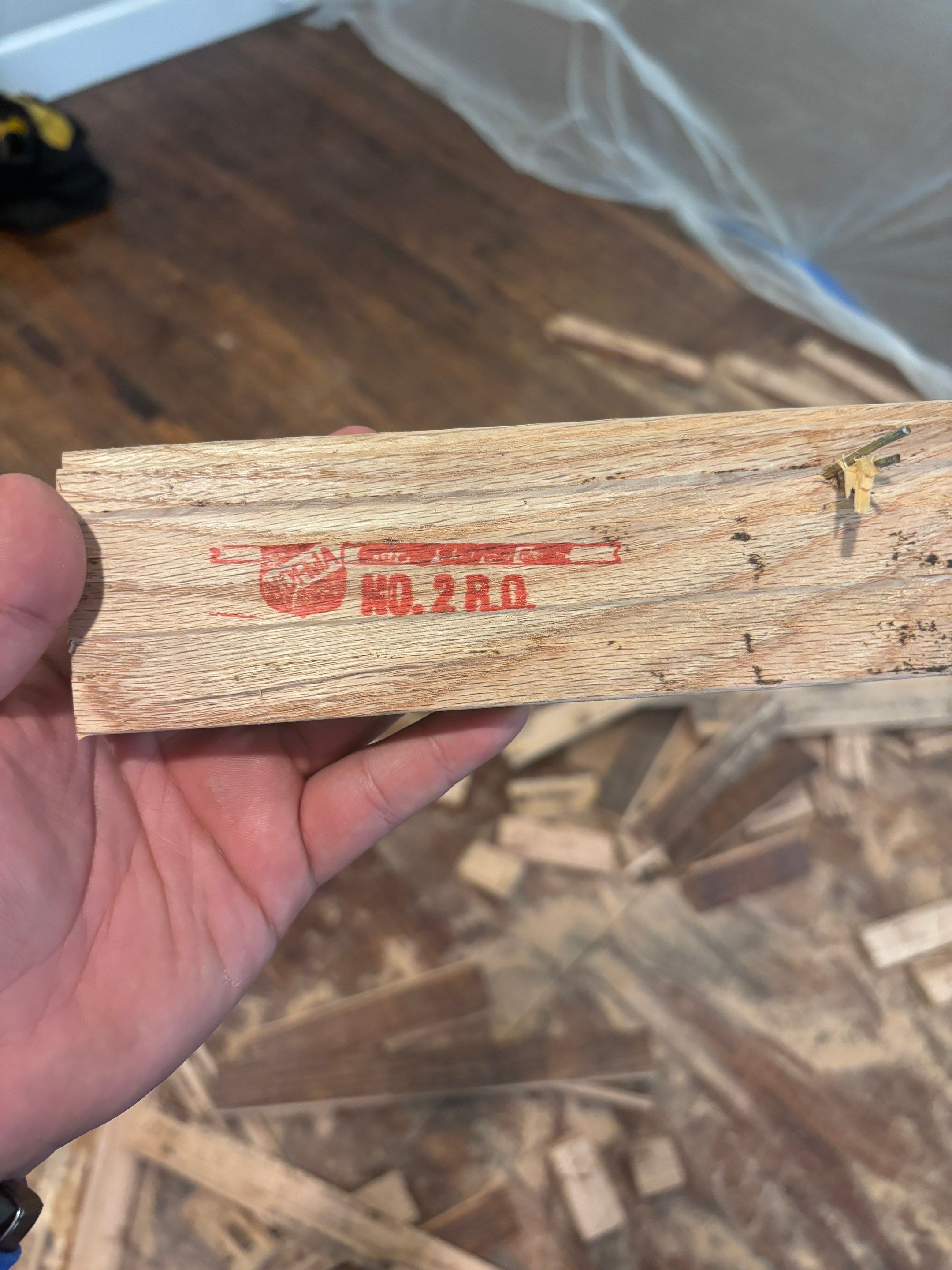 In Progress - Repairing wet Hardwood Floors in Colleyville by Bernard Hardwood Floors