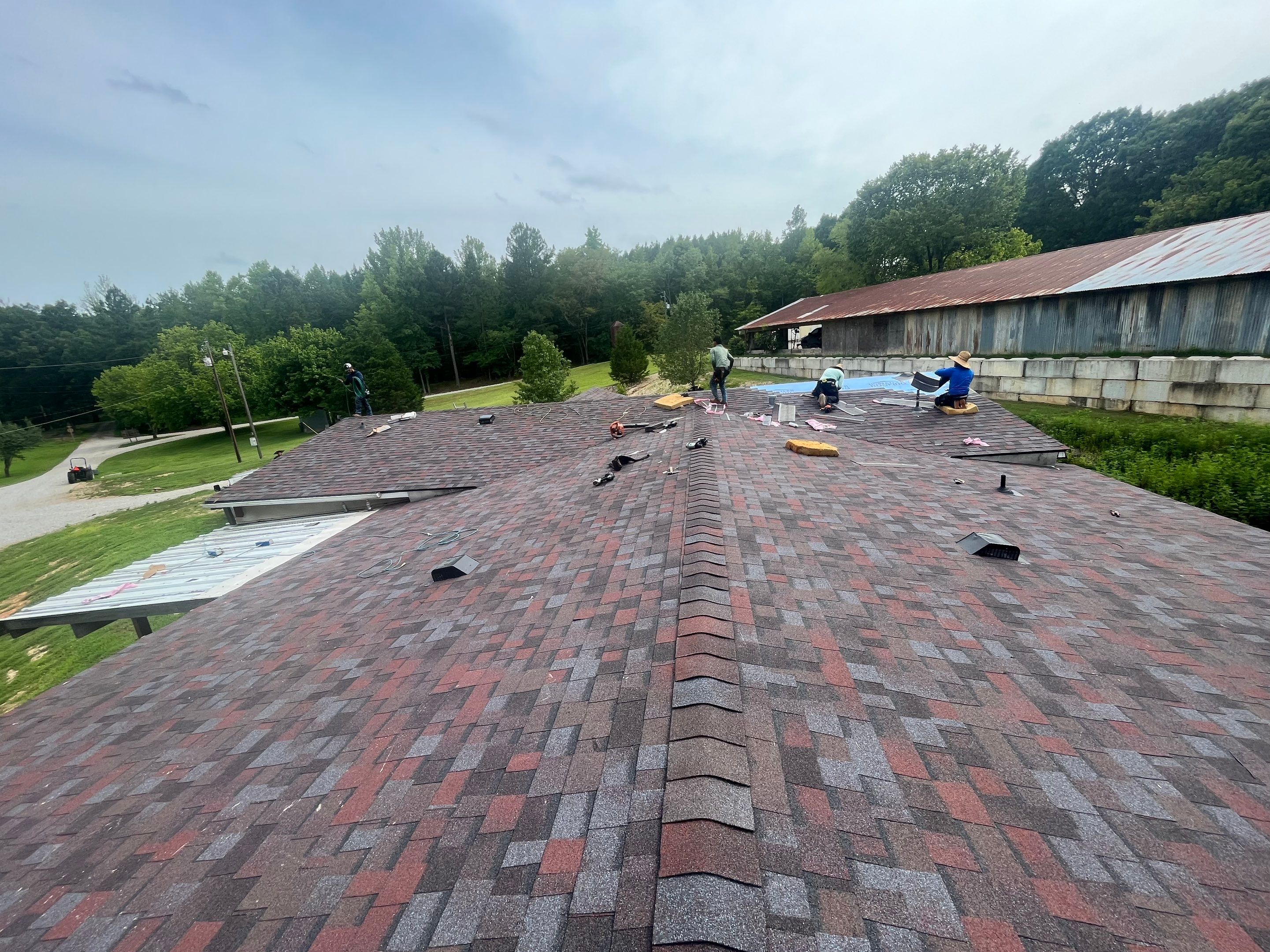 Residential Shingle Reroof using Owens Corning: TruDef Designer (Merlot) by Hostetler Roofing