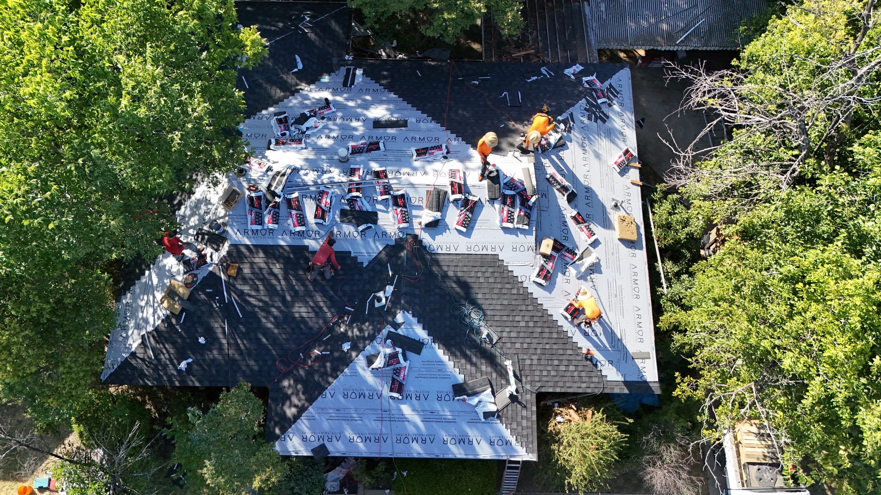 Full Roof Replacement and Re-Decking Project in Dallas by Armor Roofing | Exteriors