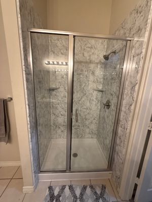 Framed Shower Glass 