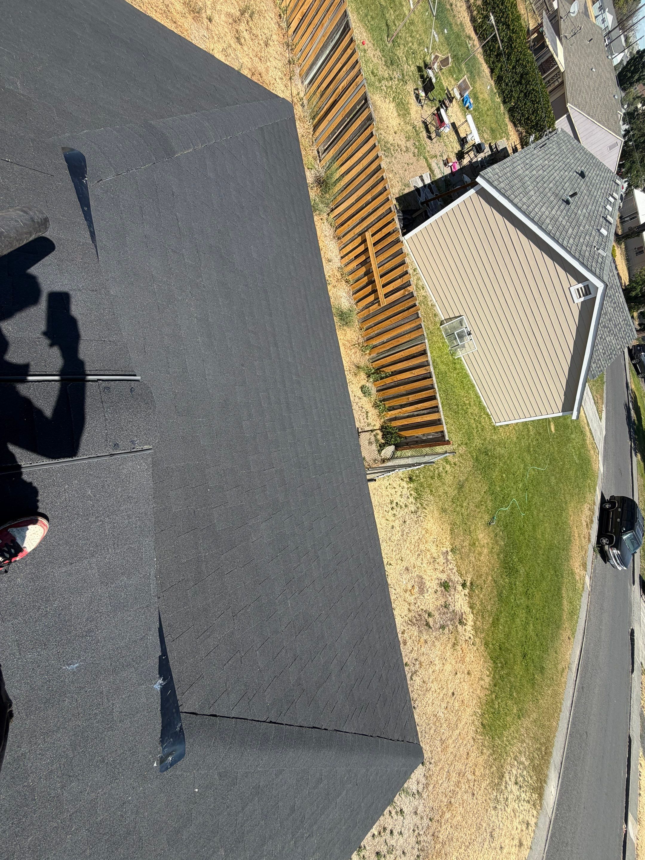 Complete Residential Roof Replacement and Sheathing Repair in Pershing Rd Moses Lake, WA 98837 The Denali System - Certainteed Landmark® Shingle - Cinder Black by Alpine Roofing