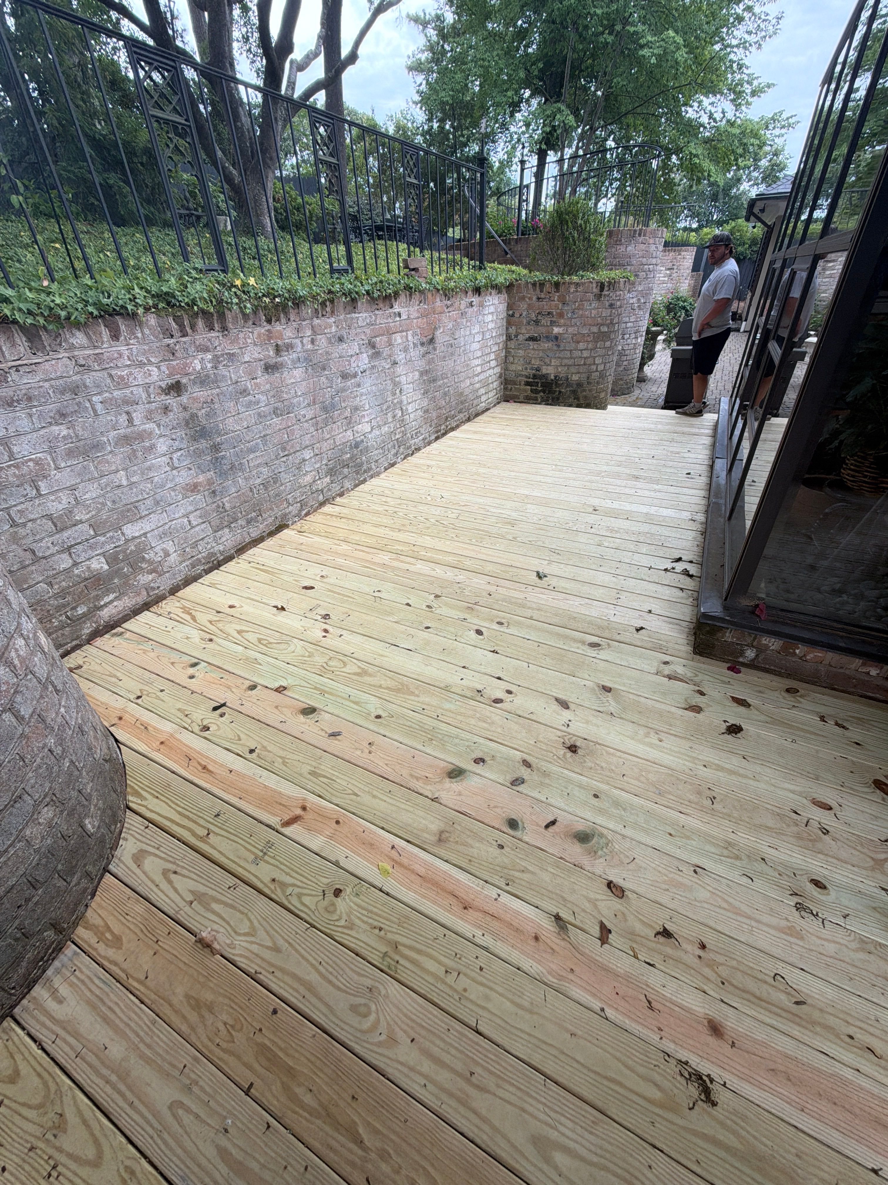 Custom Curved Deck Build – Residential by Billy Weatherspoon Contractor
