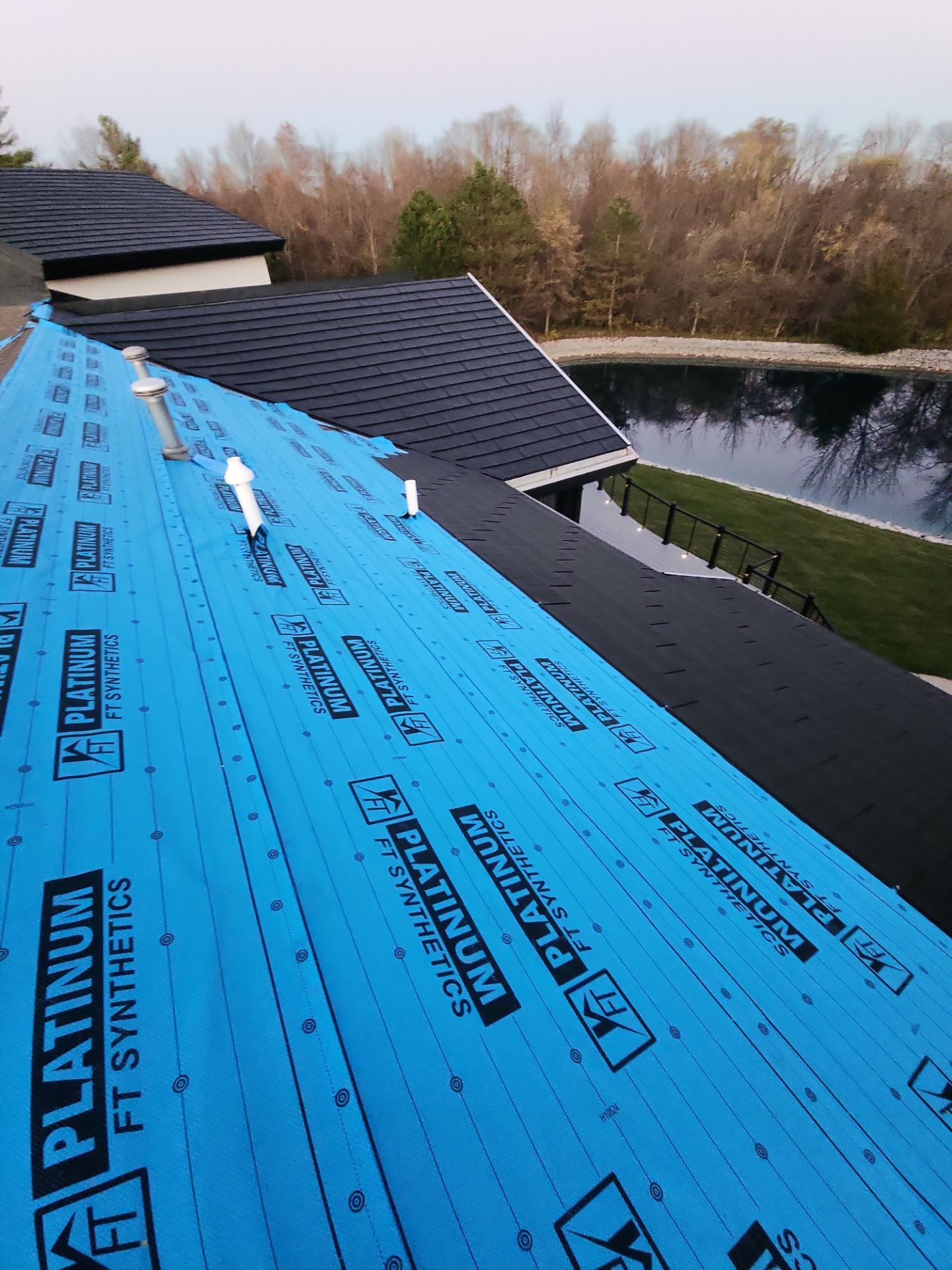 Black Frost Metal Shake Roof & Modern Exterior Renovation – Fort Wayne, IN by 4Ever Metal Roofing