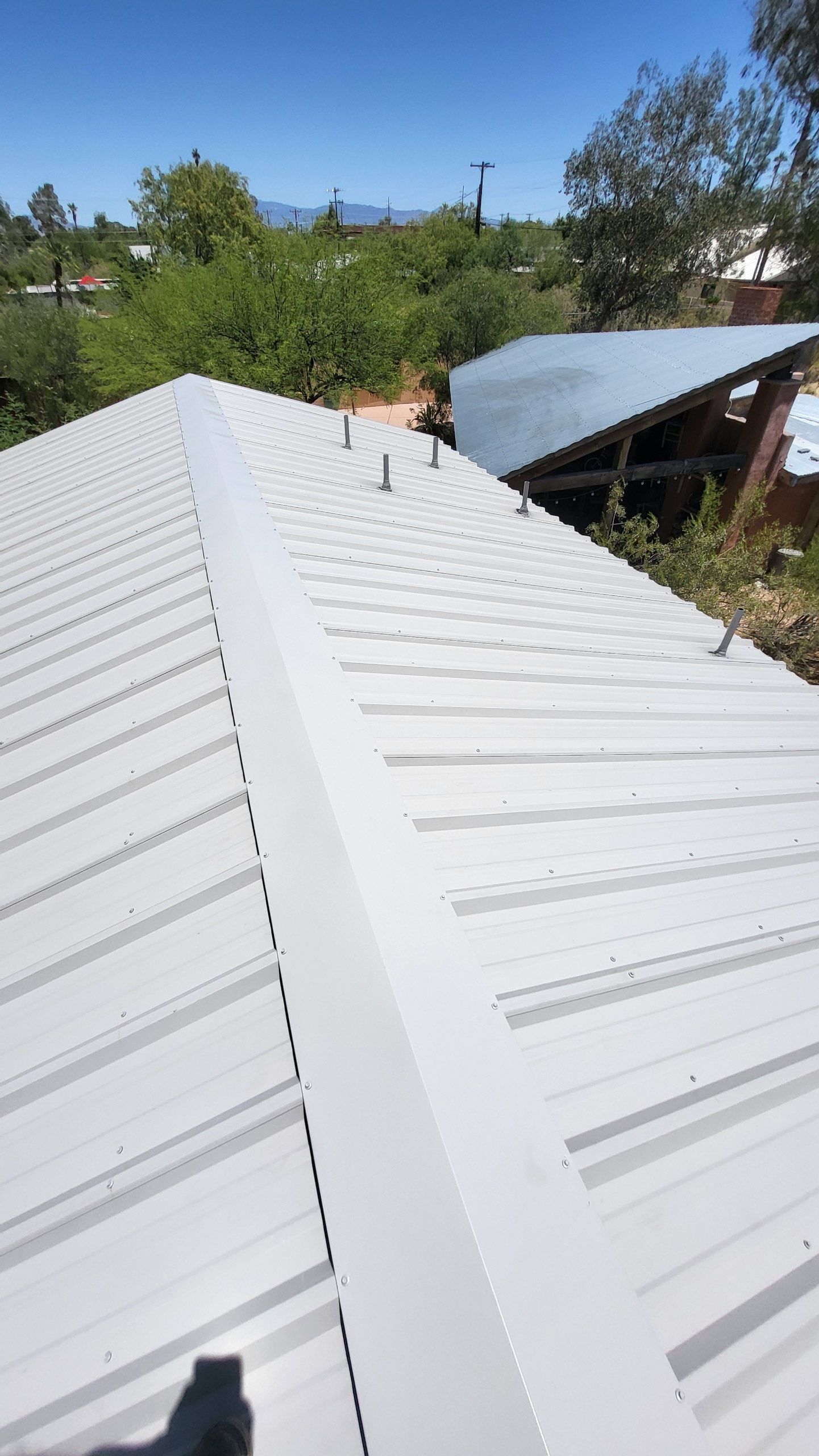 Light Stone Exposed Fastener by Reimagine Roofing