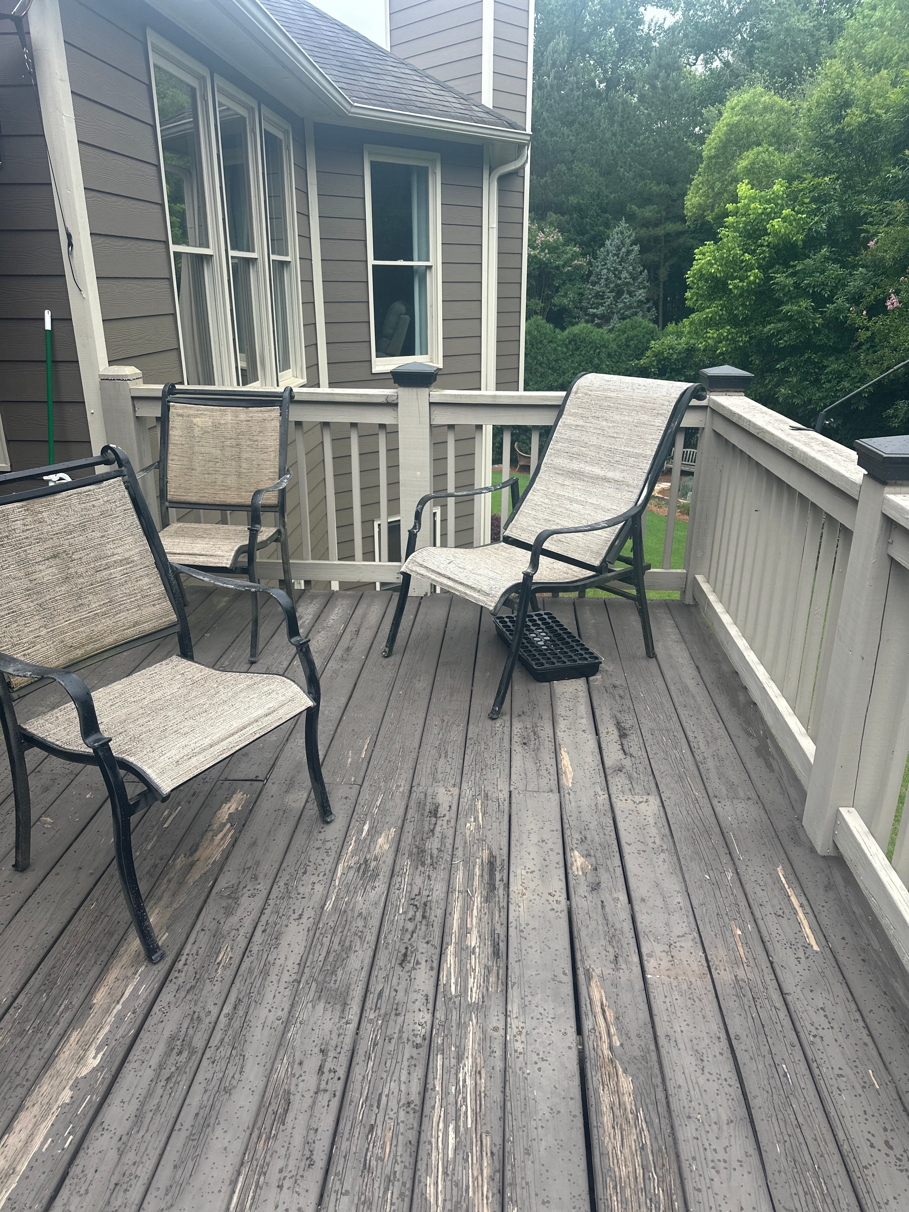 Woodstock, GA Deck Resurface using Trex Enhance Natural Series in the Rocky Harbor Color by Nelson Exteriors 